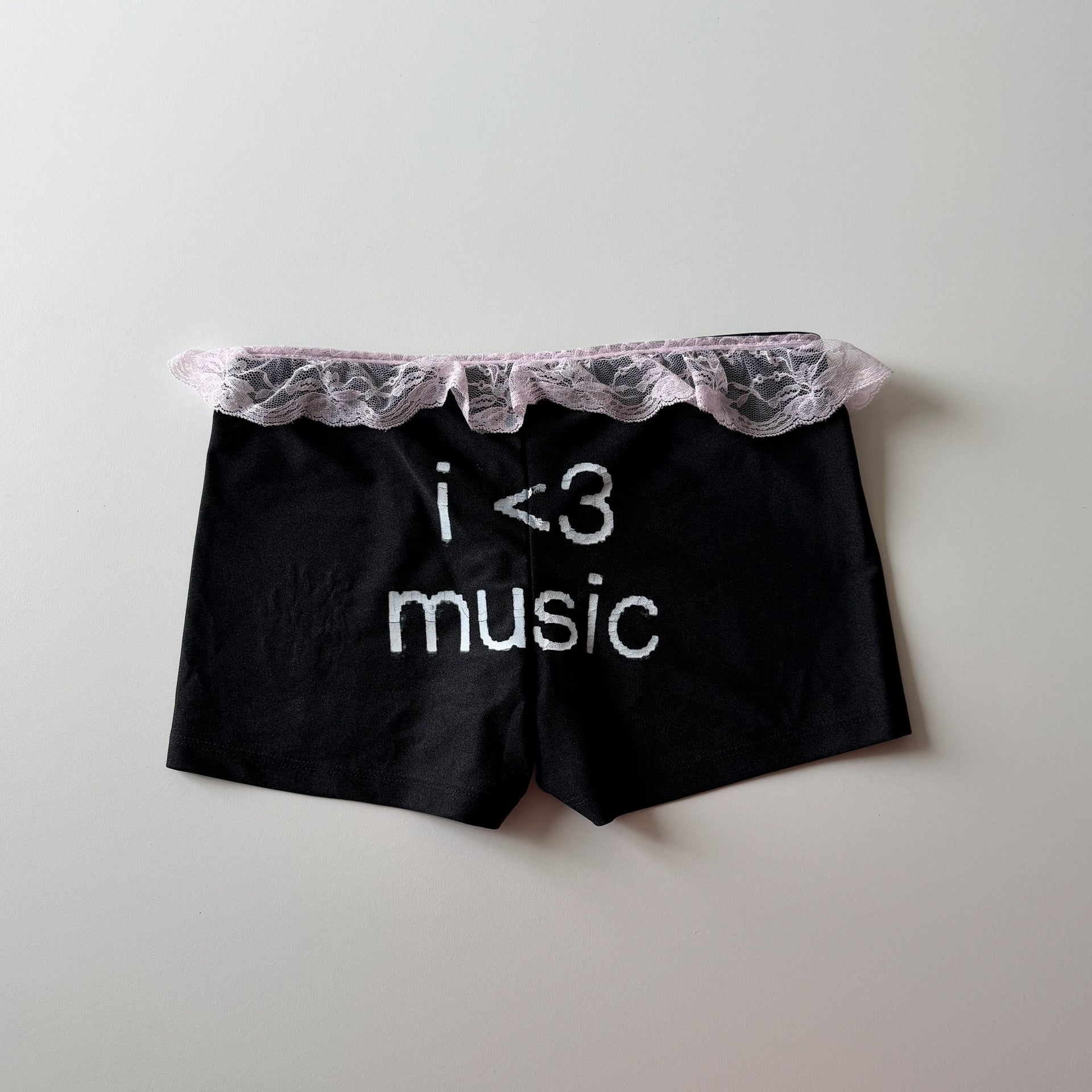 I love music micro shorts - S