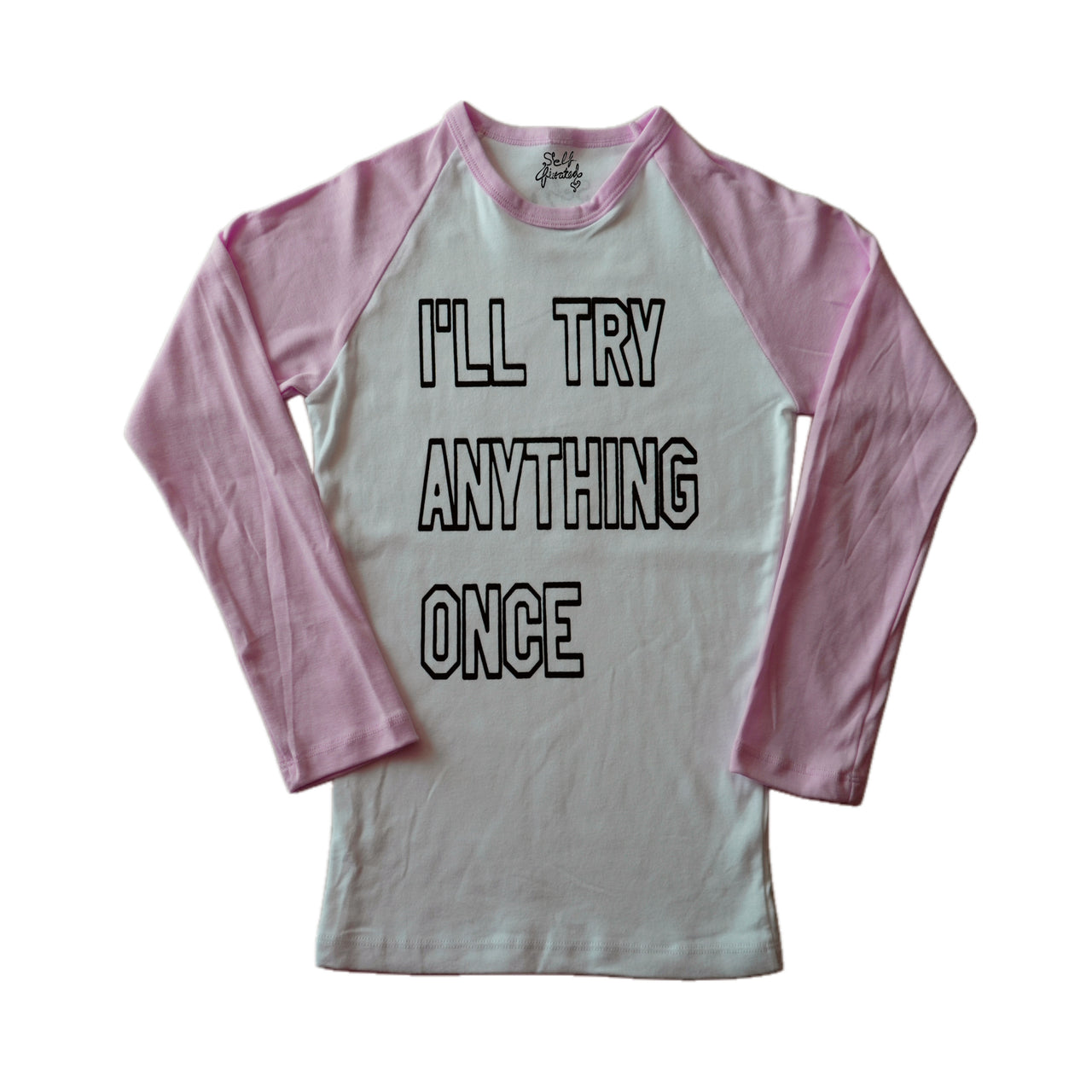 I'll try anything once 3/4 sleeve top