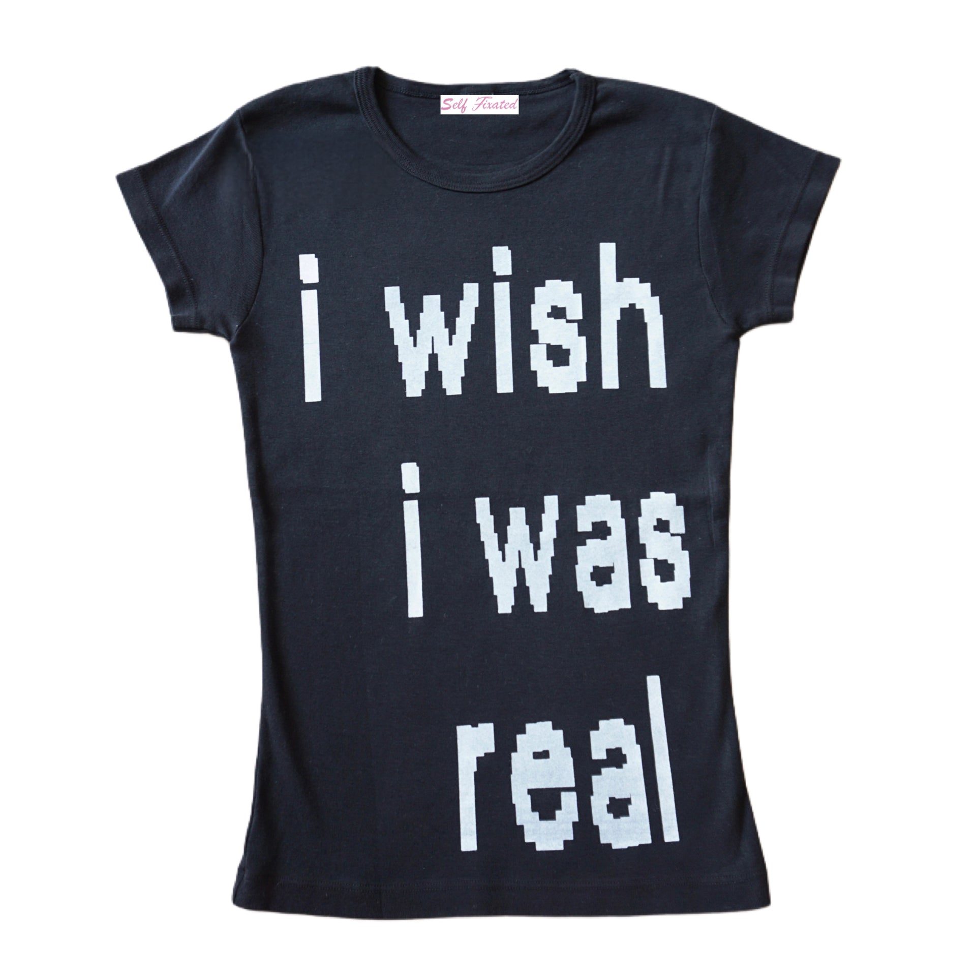 I wish I was real baby tee