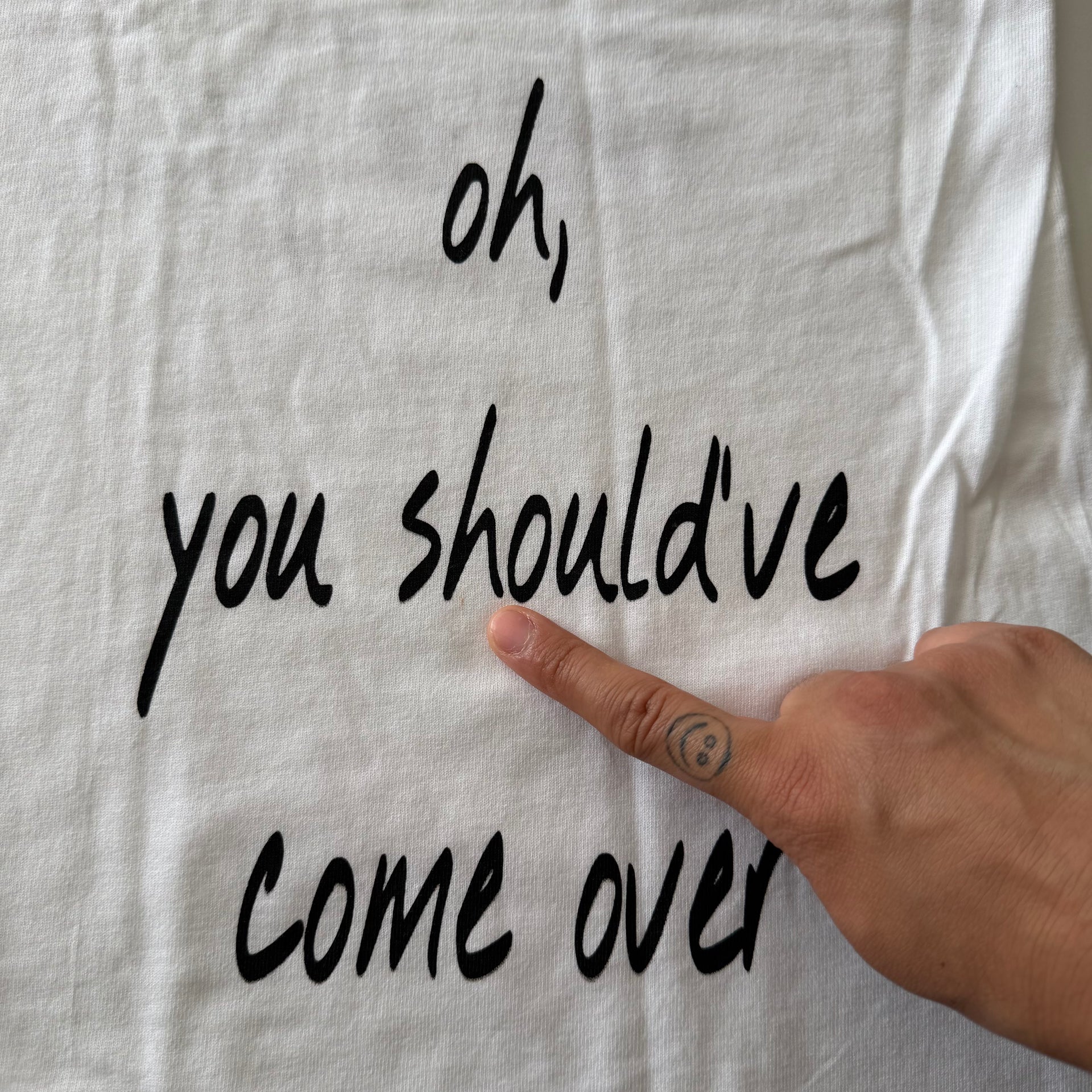 Lover you should've come off the shoulder tee - S