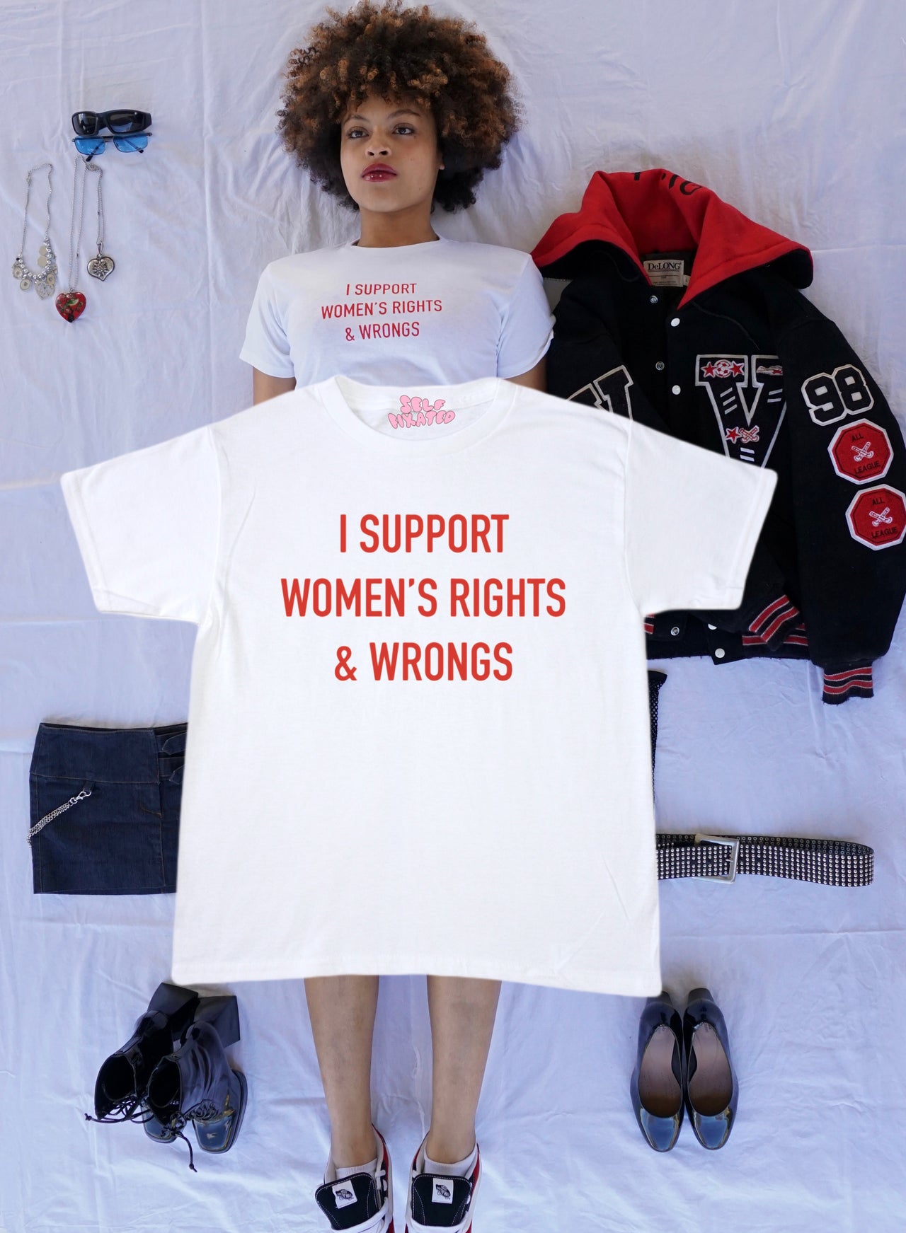 I support women's rights & wrongs tee