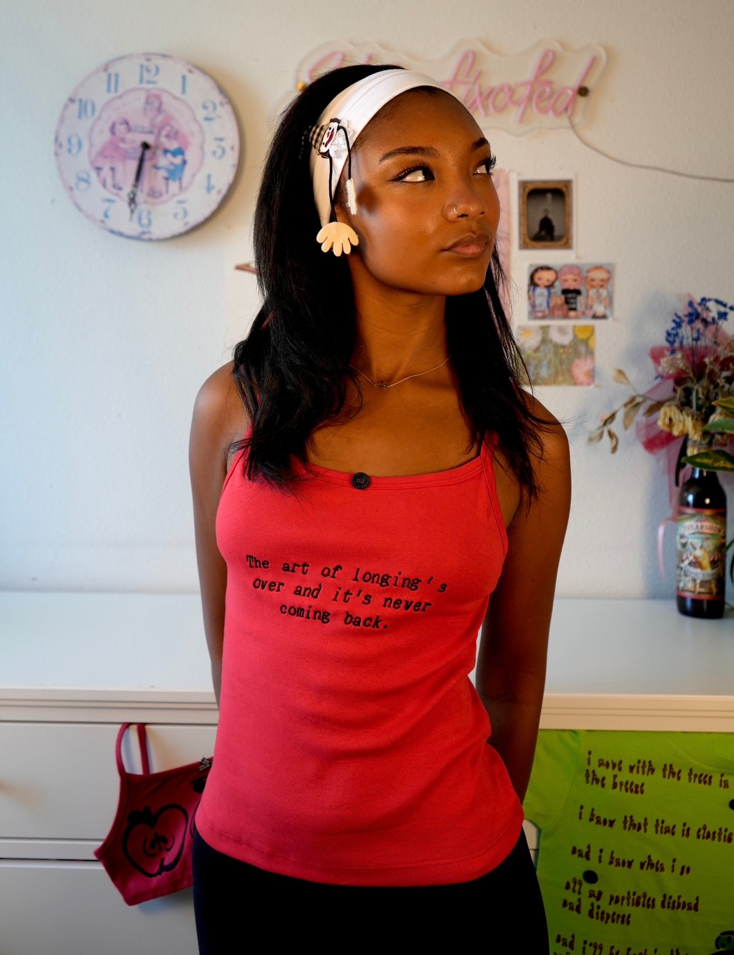 The art of longing's over tank top
