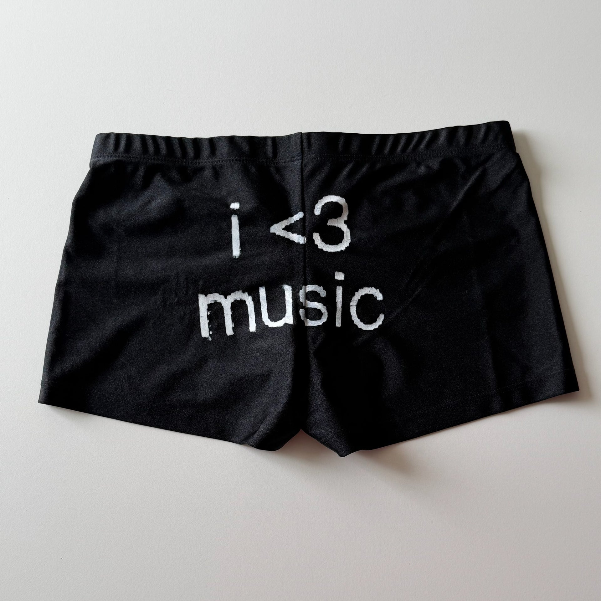 I love music micro shorts - S