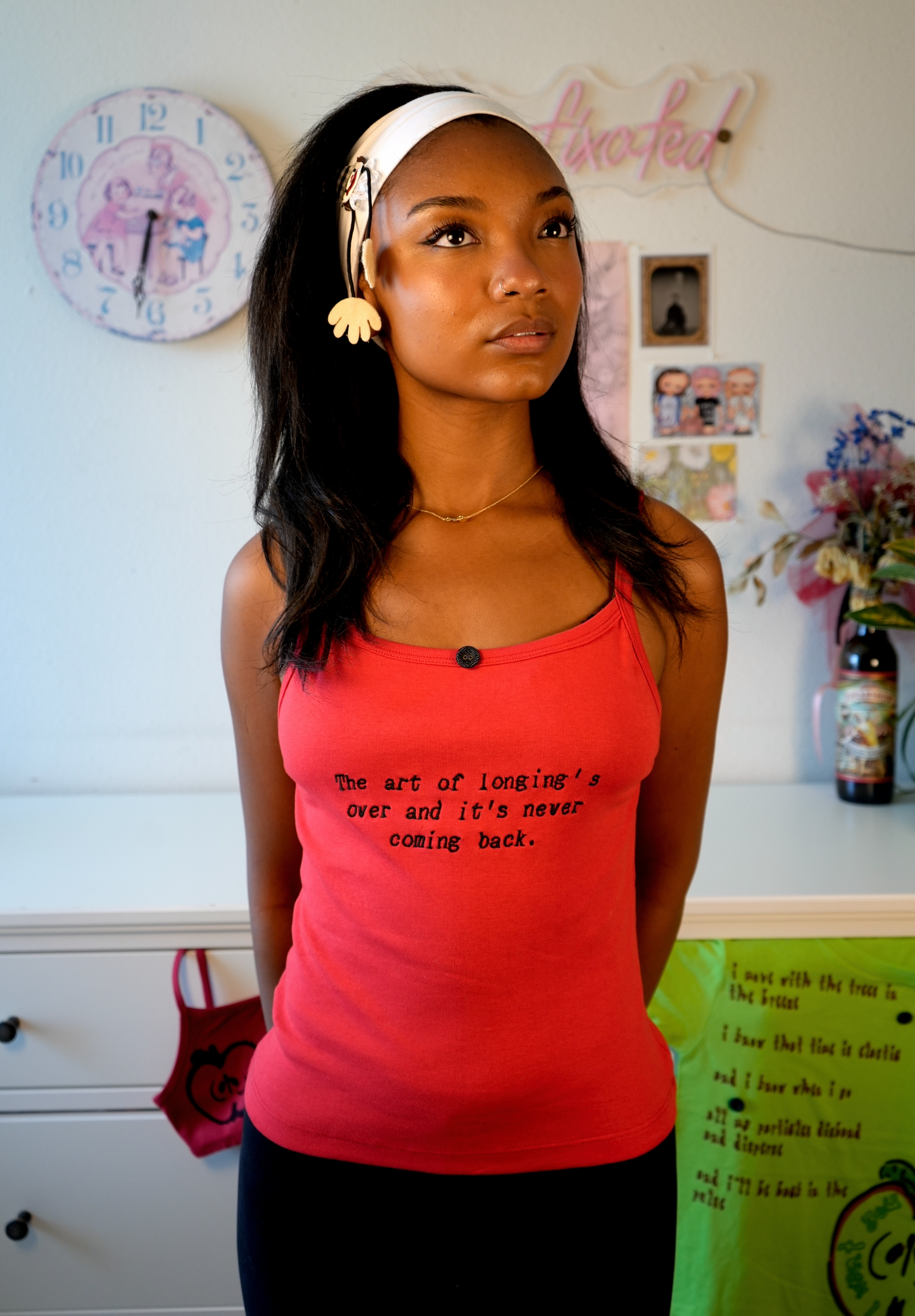 The art of longing's over tank top