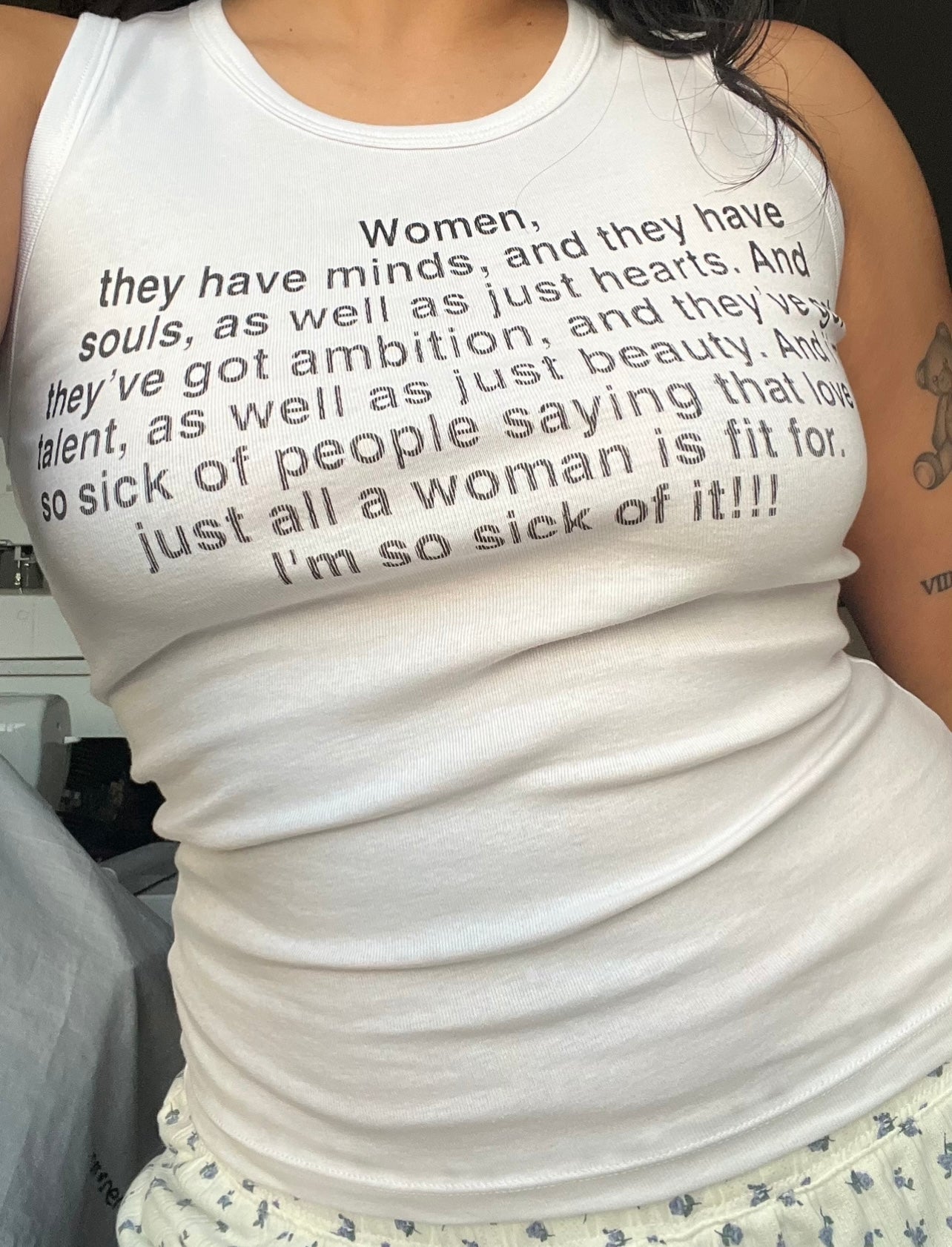 Little women Jo monologue tank top