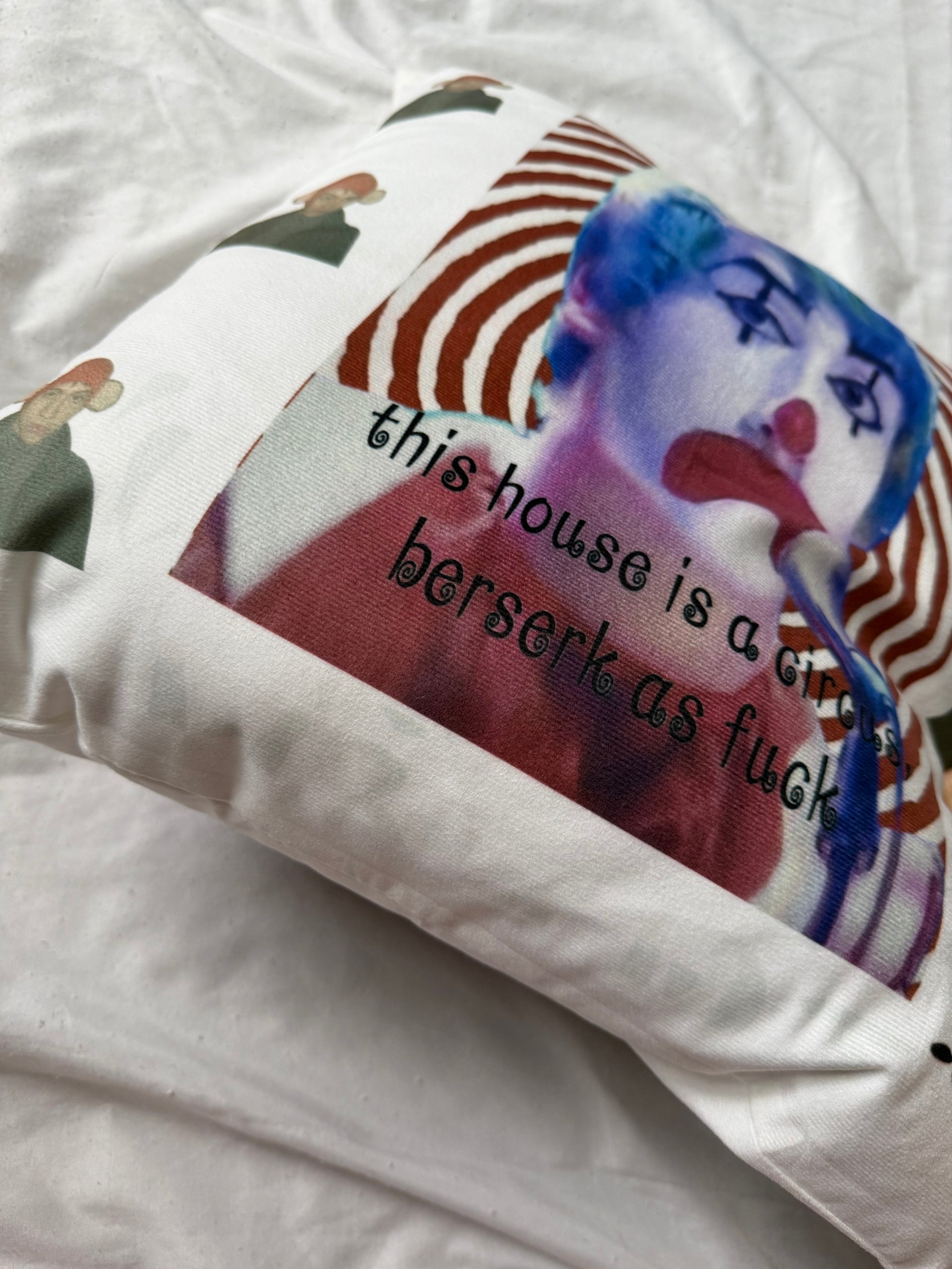 This house is a circus pillow
