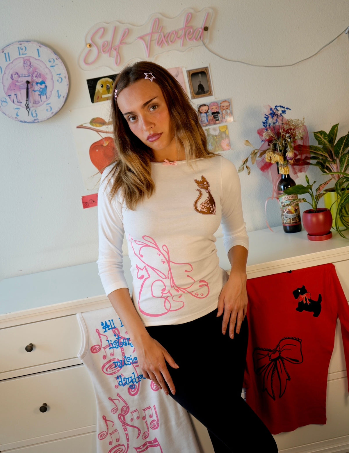The Kitty boatneck top