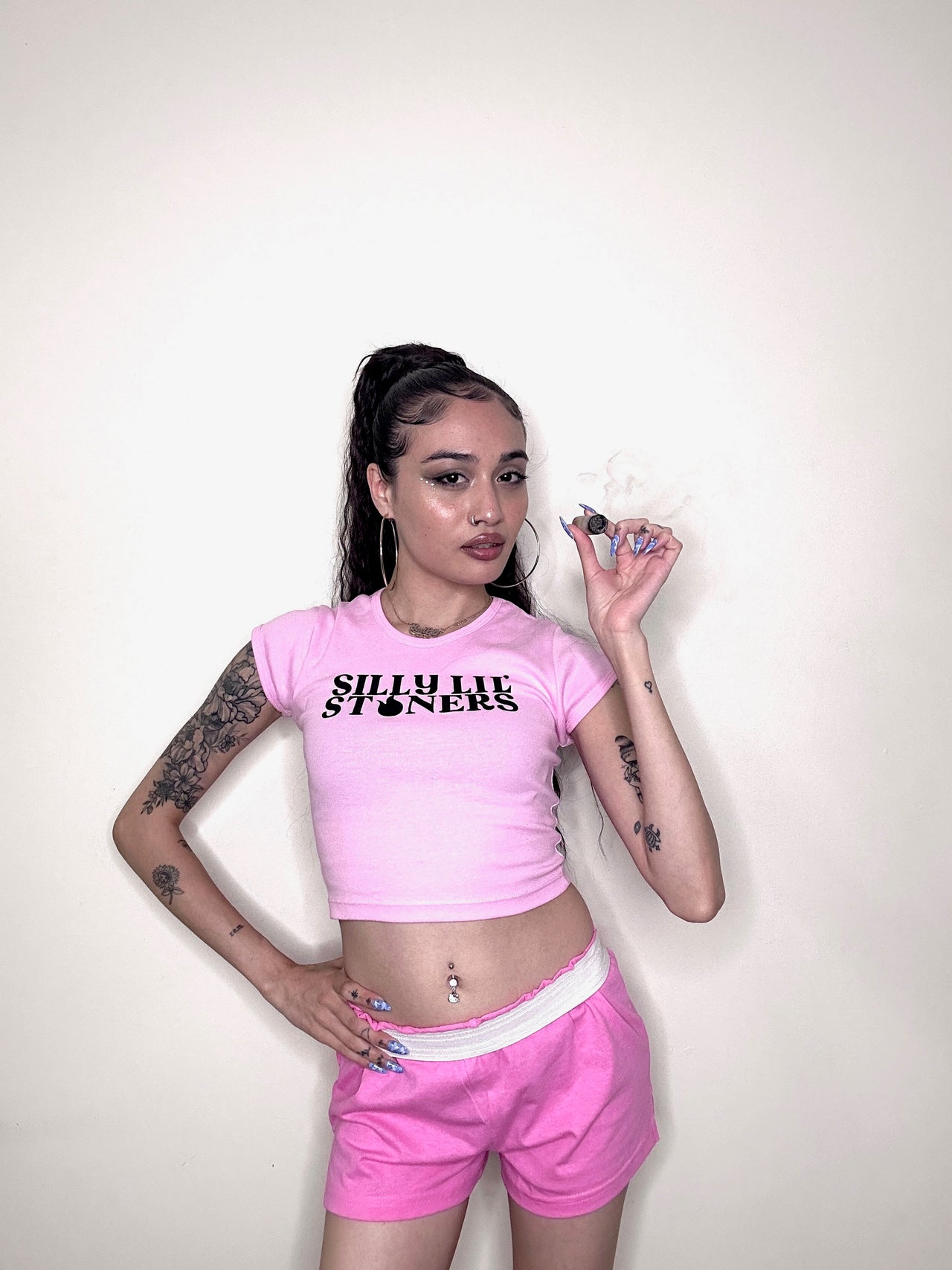 SELF FIXATED X EMILY THE FAIRYY Silly Lil' Stoners Crop Top