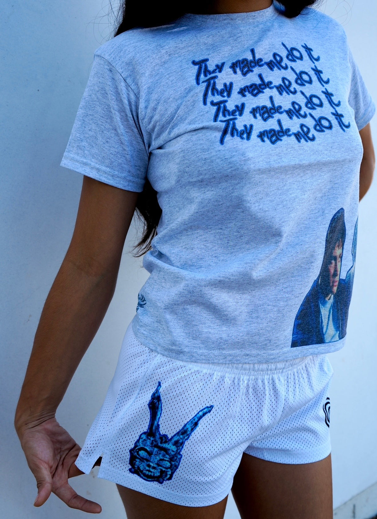 The spiral mesh micro shorts