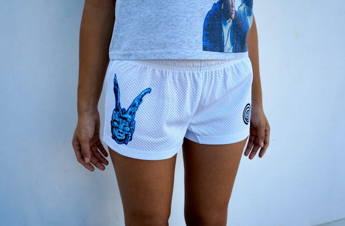 The spiral mesh micro shorts