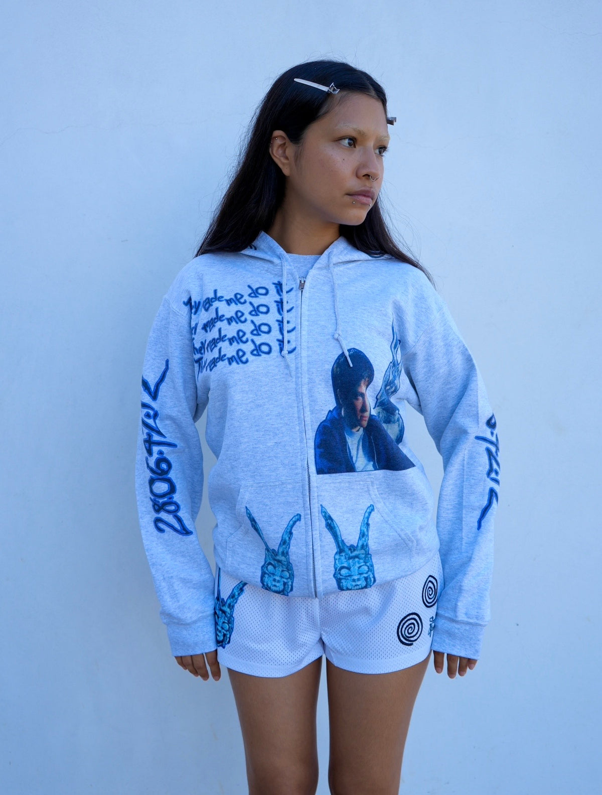 They made me do it zip up hoodie