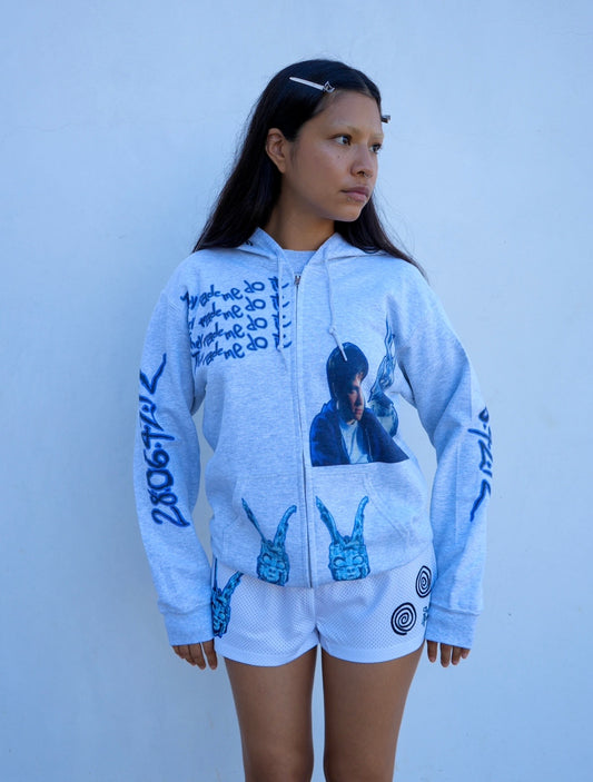 They made me do it zip up hoodie