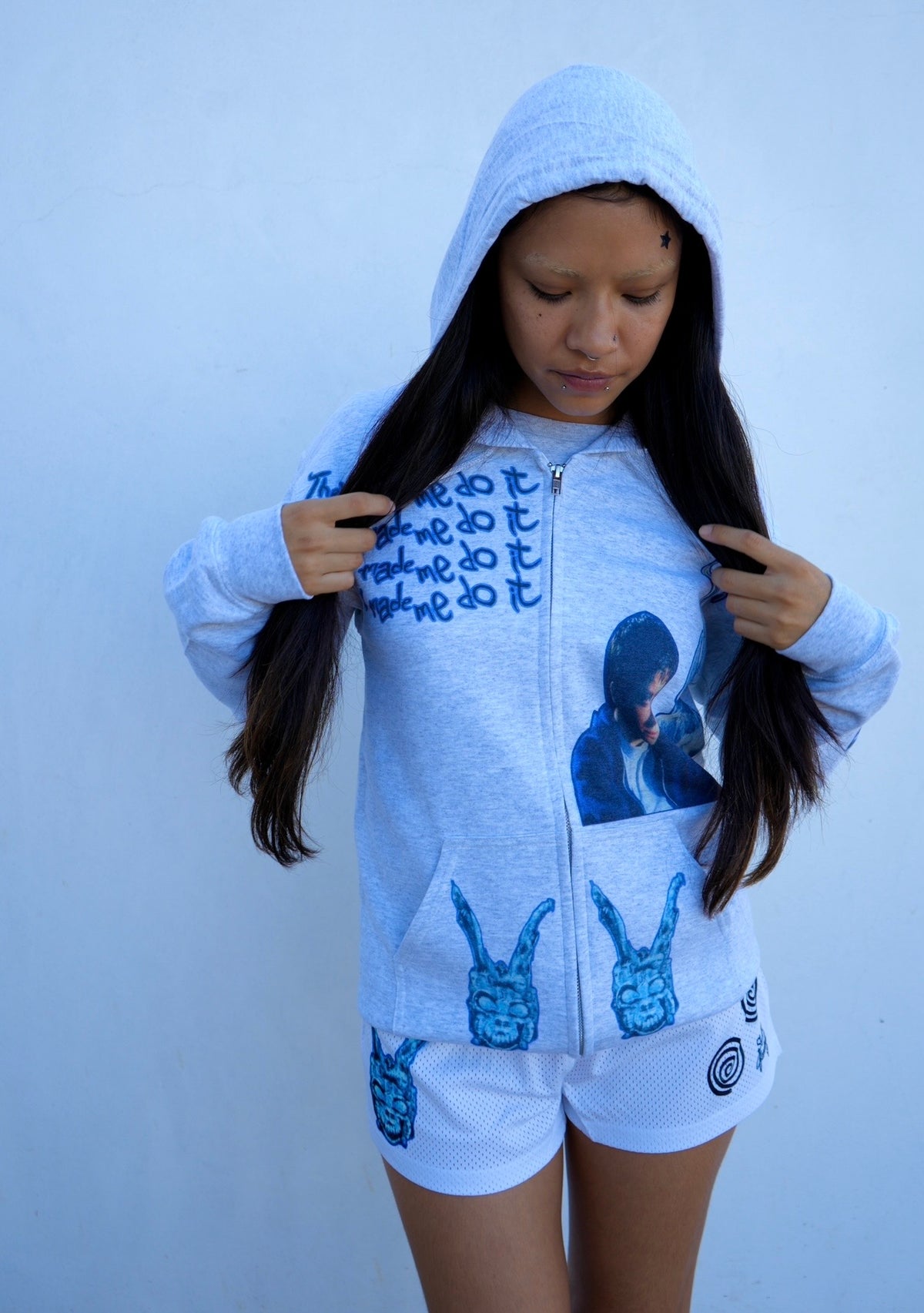 They made me do it zip up hoodie