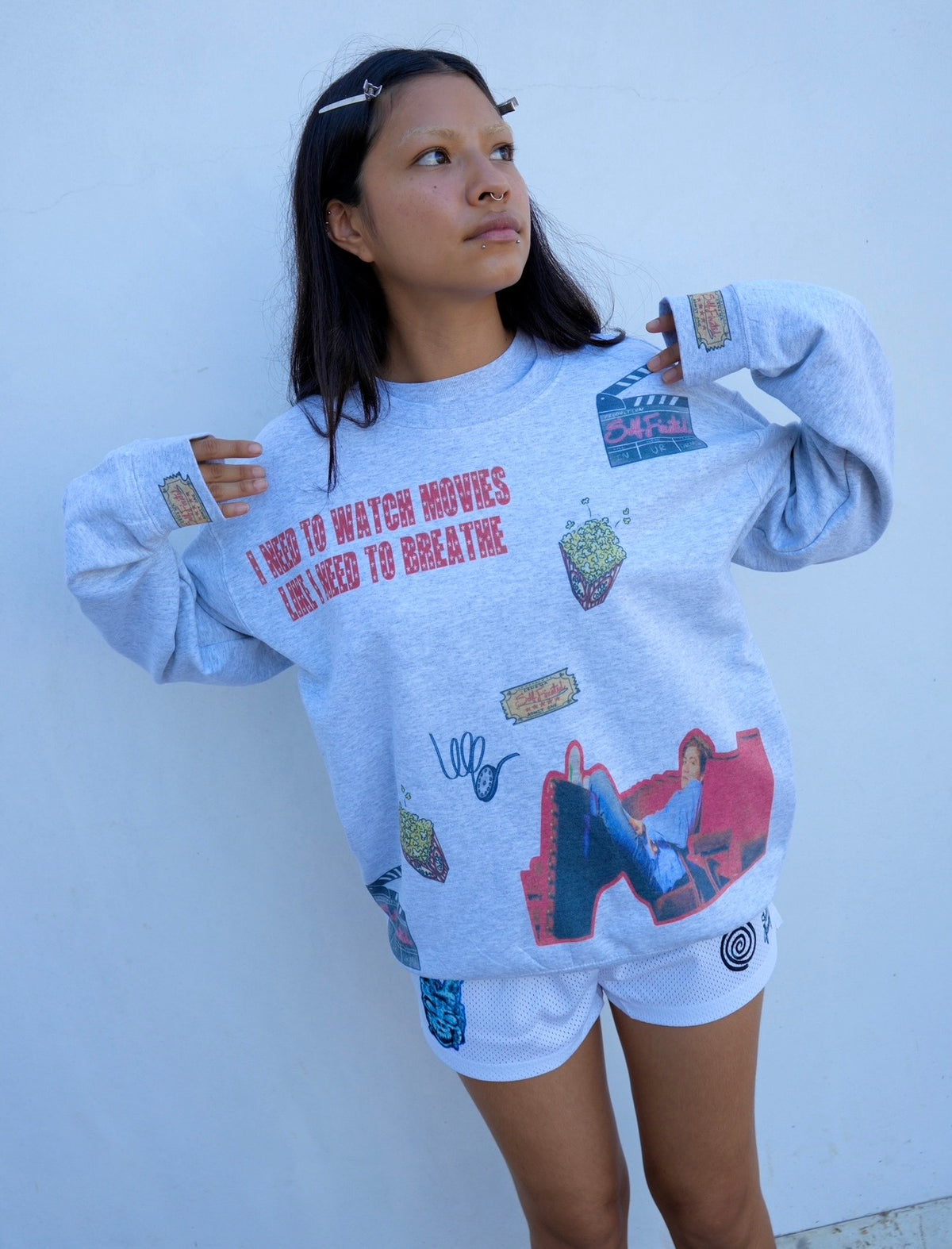 I need to watch movies like I need to breathe sweater