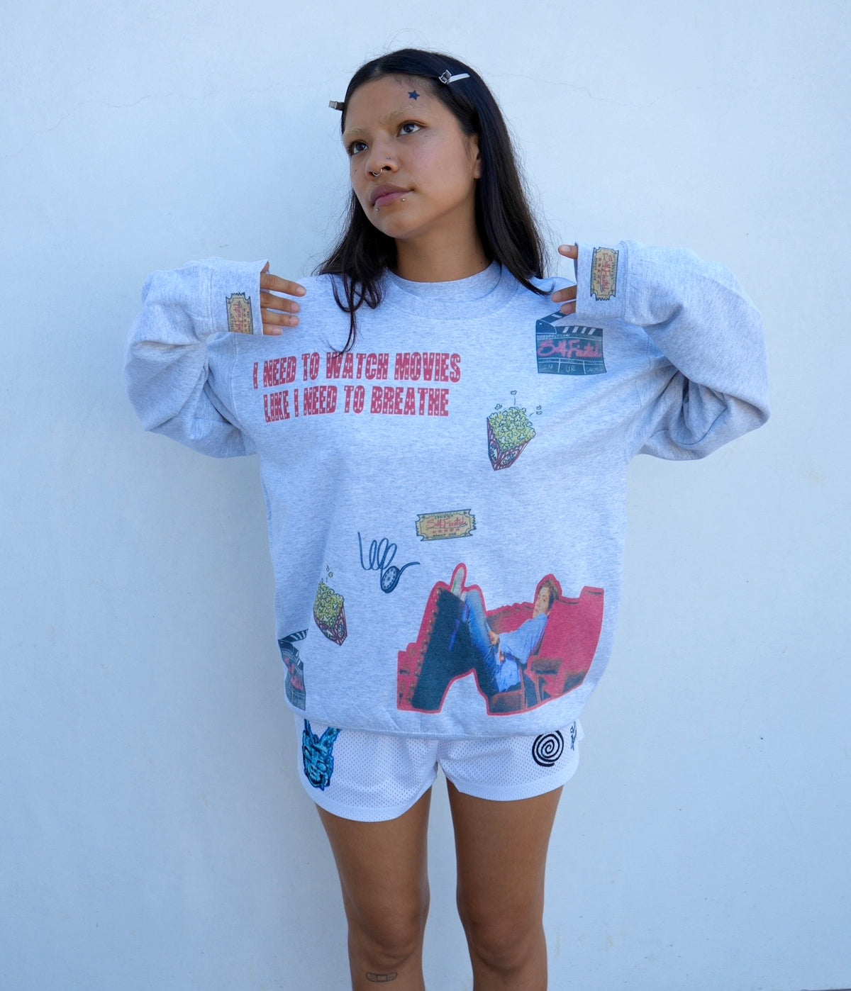 I need to watch movies like I need to breathe sweater