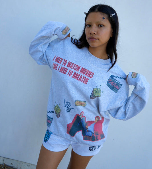 I need to watch movies like I need to breathe sweater