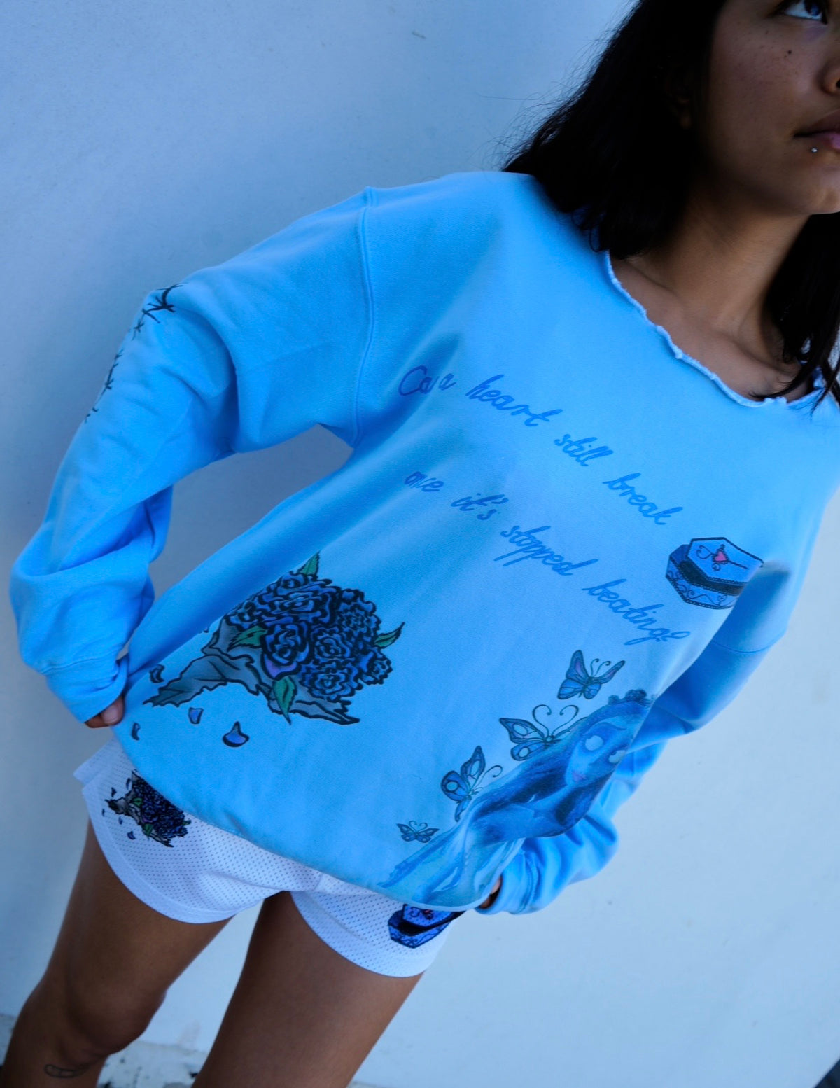 Can a heart still break boatneck sweater