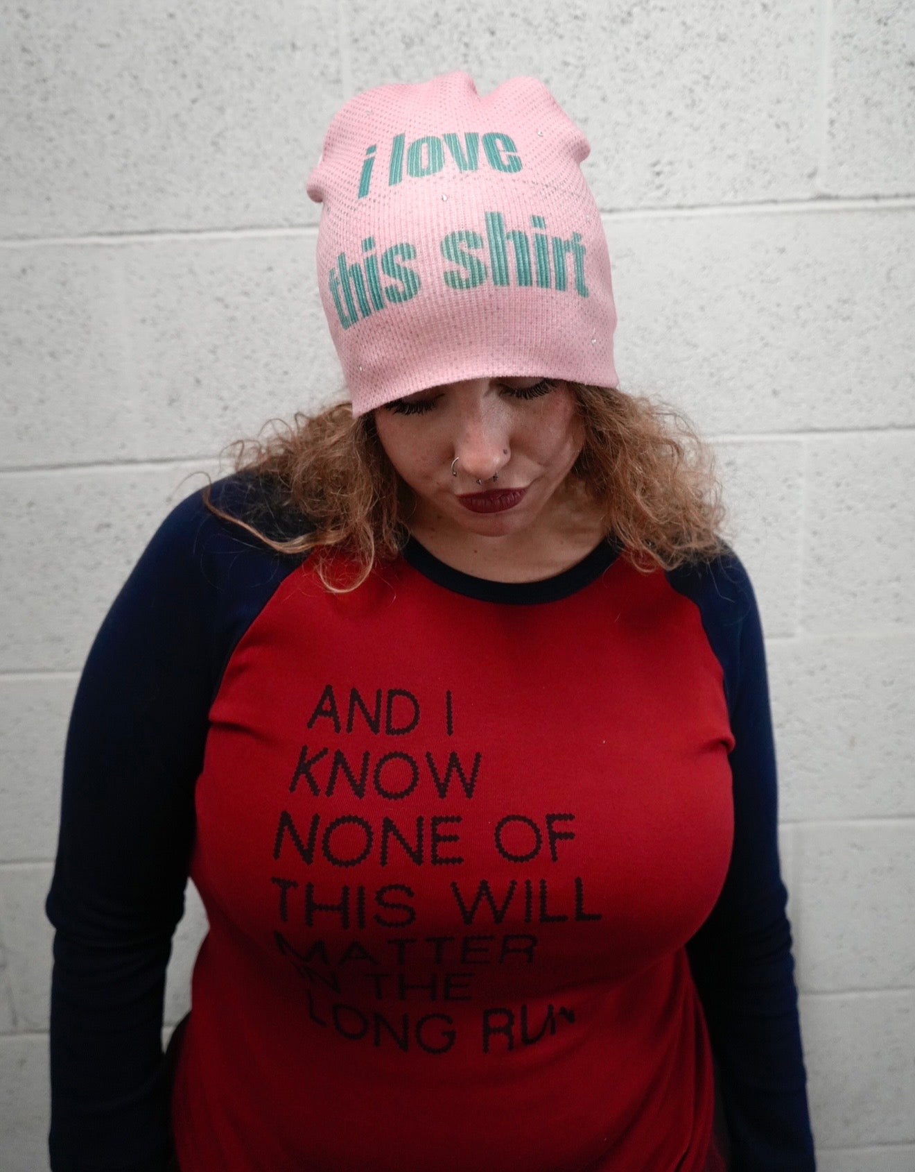 I love this shirt beanie