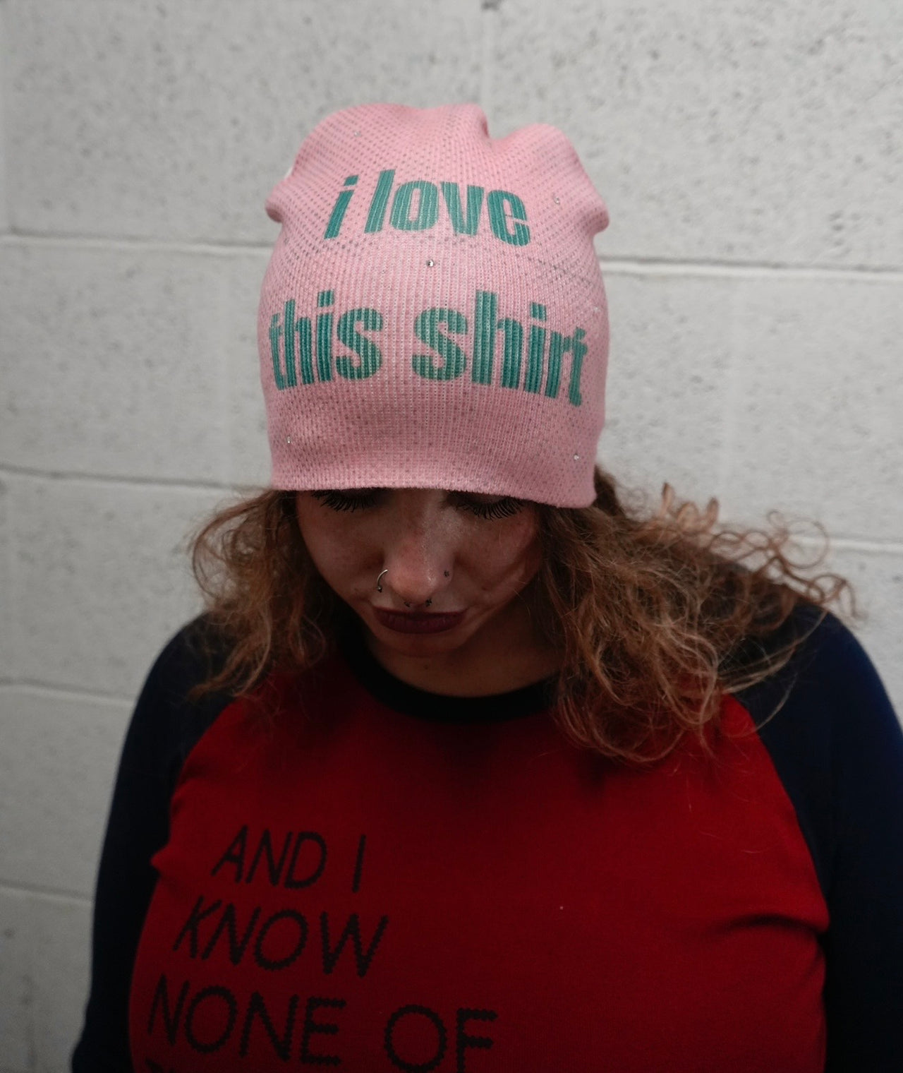 I love this shirt beanie