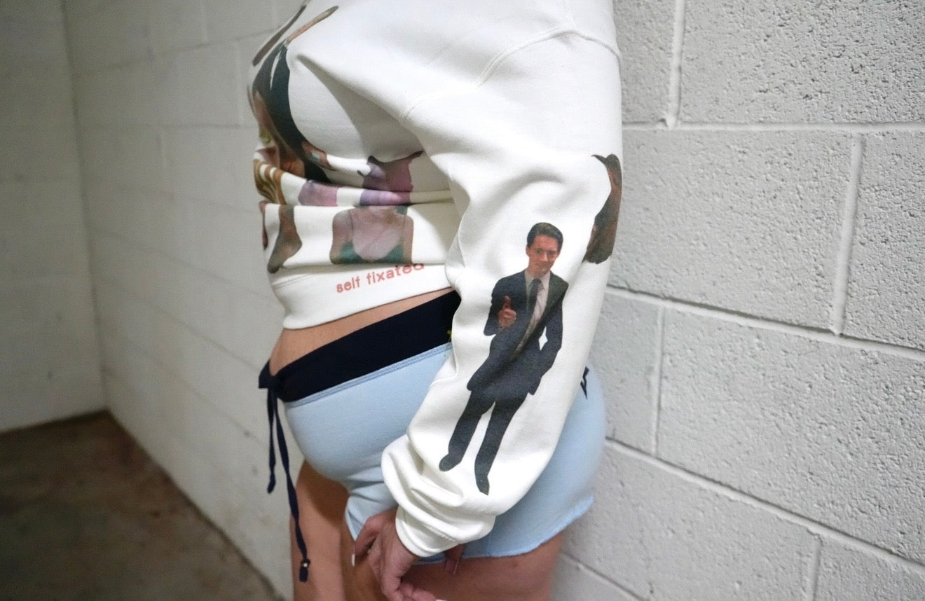 This is peak off the shoulder sweater