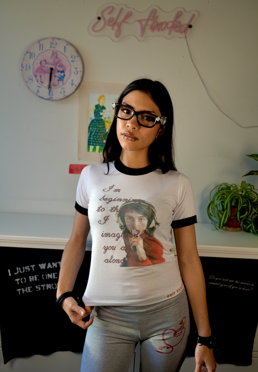 I imagined you all along Ringer tee
