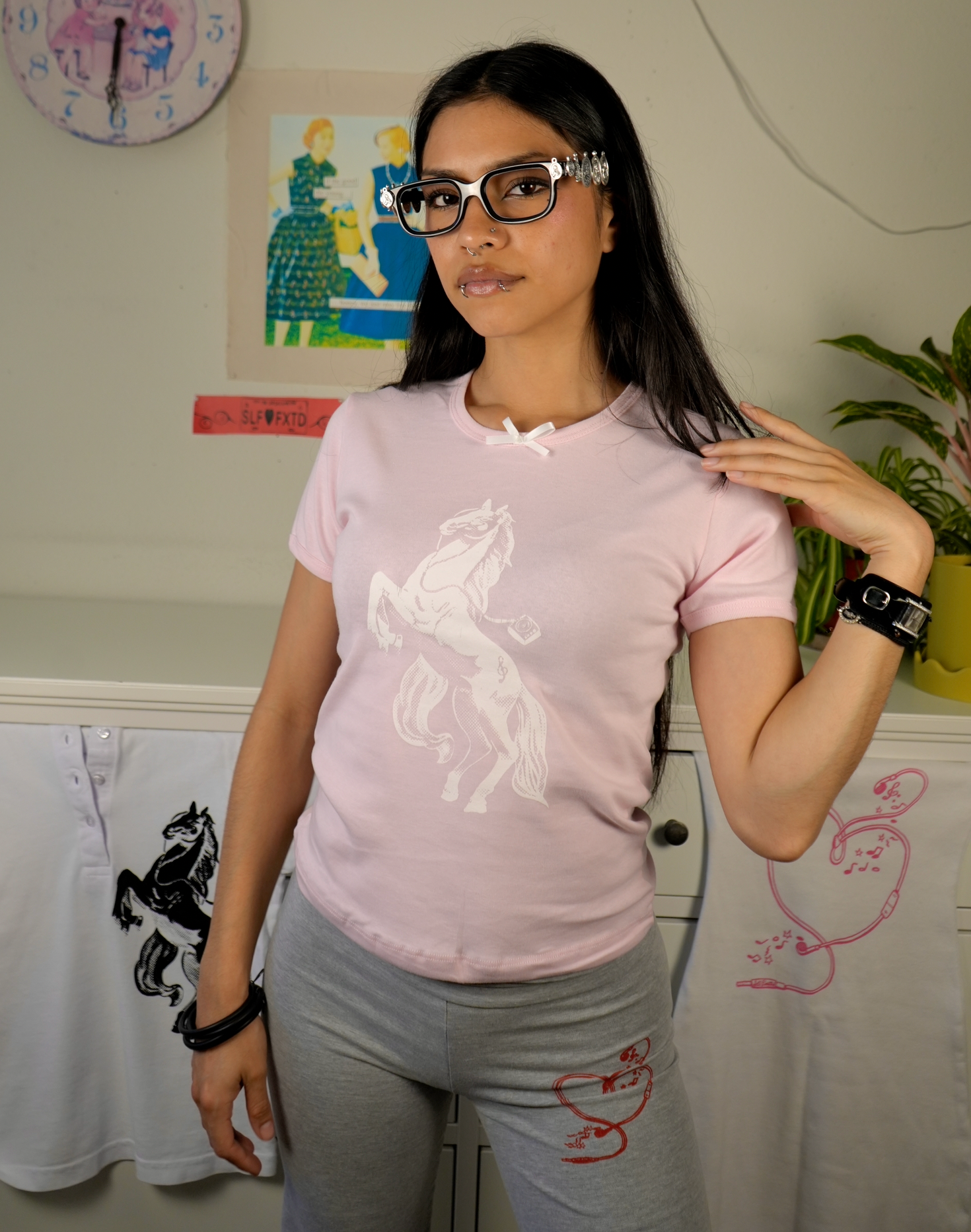 The Music Horse baby tee