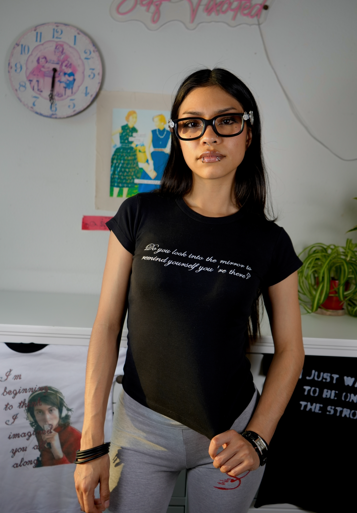 ...Remind yourself you're there baby tee