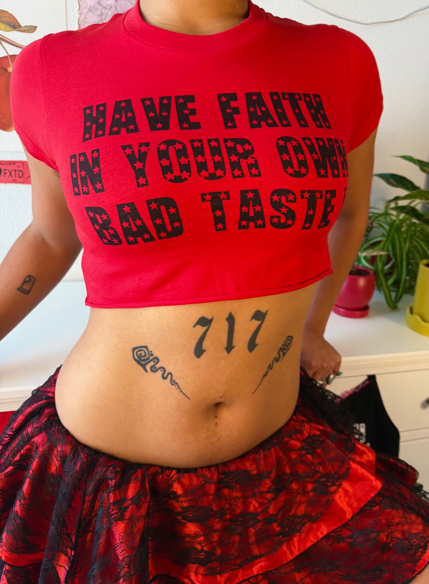 BAD TASTE crop top