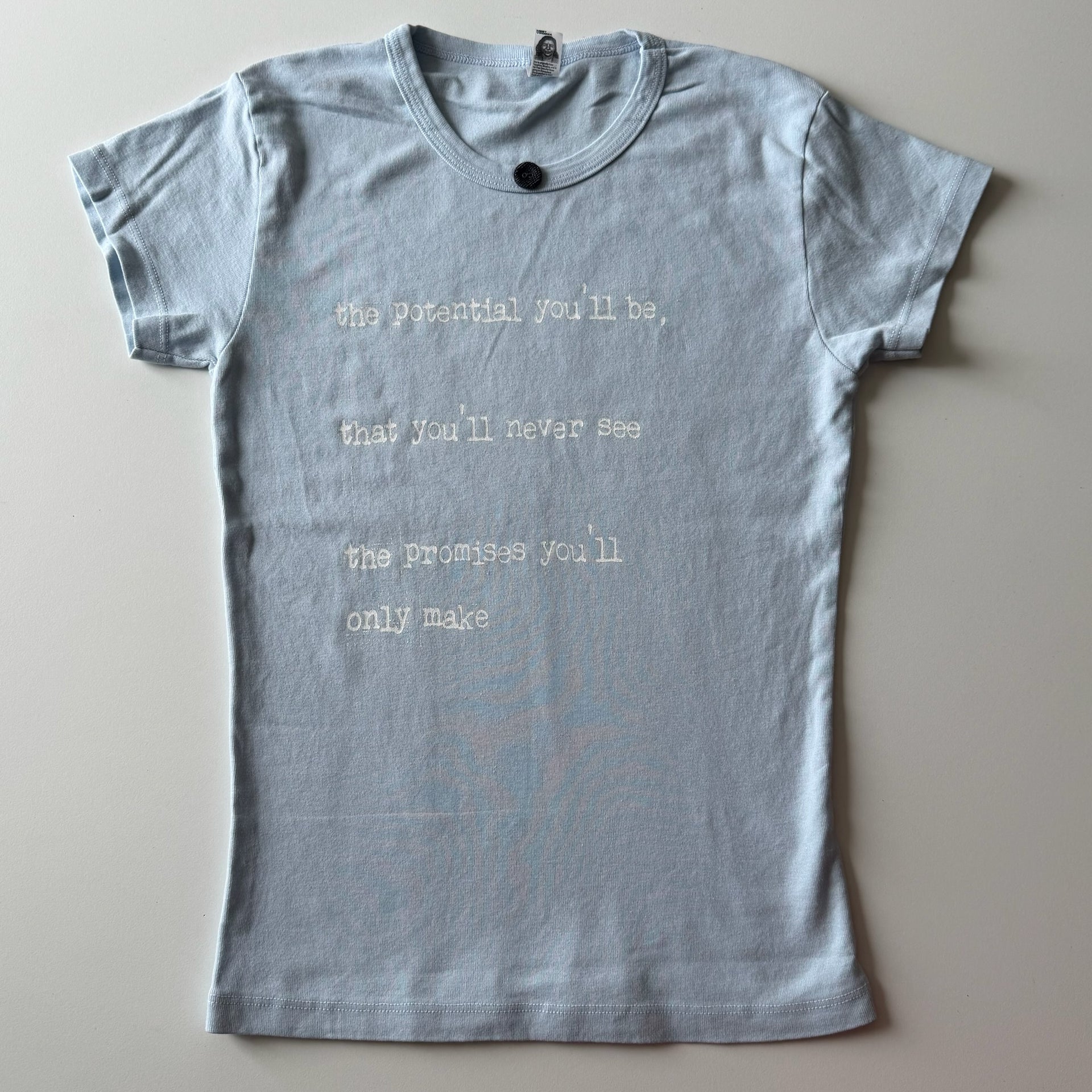 Between the bars baby tee - M