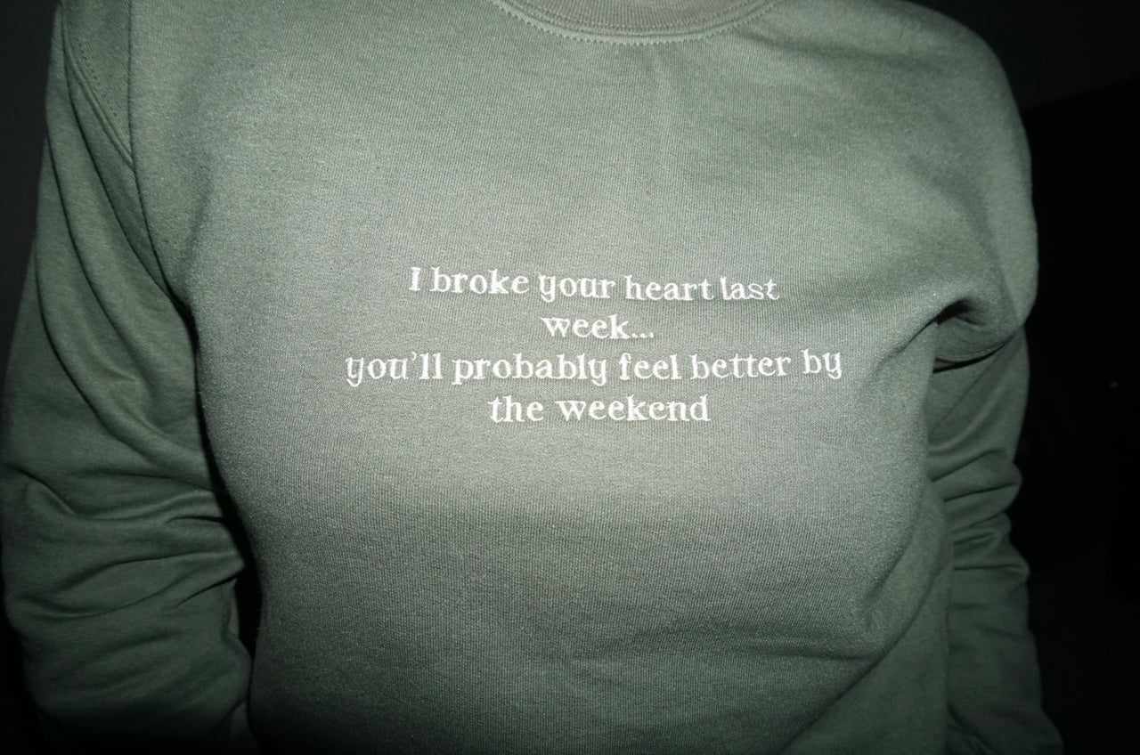 Broke your heart sweater