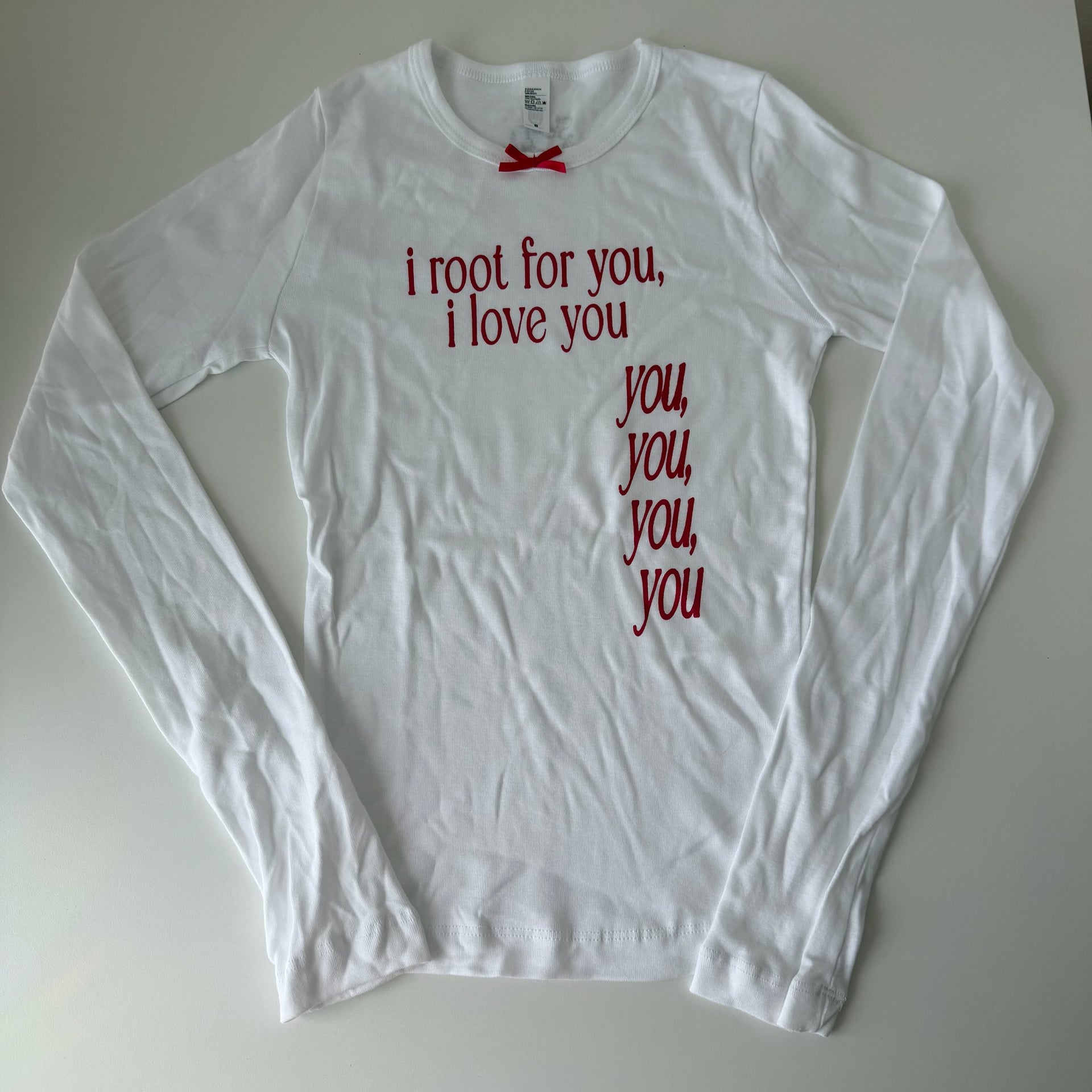 I root for you long sleeve tee - S