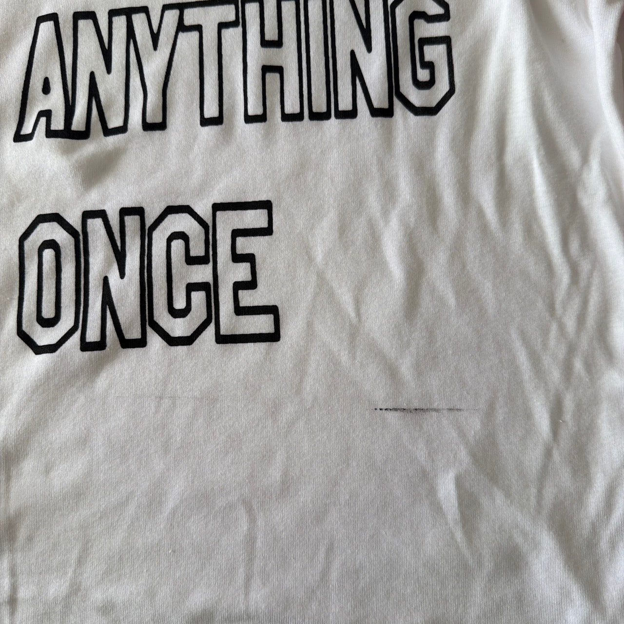 I'll try anything once 3/4 sleeve - L