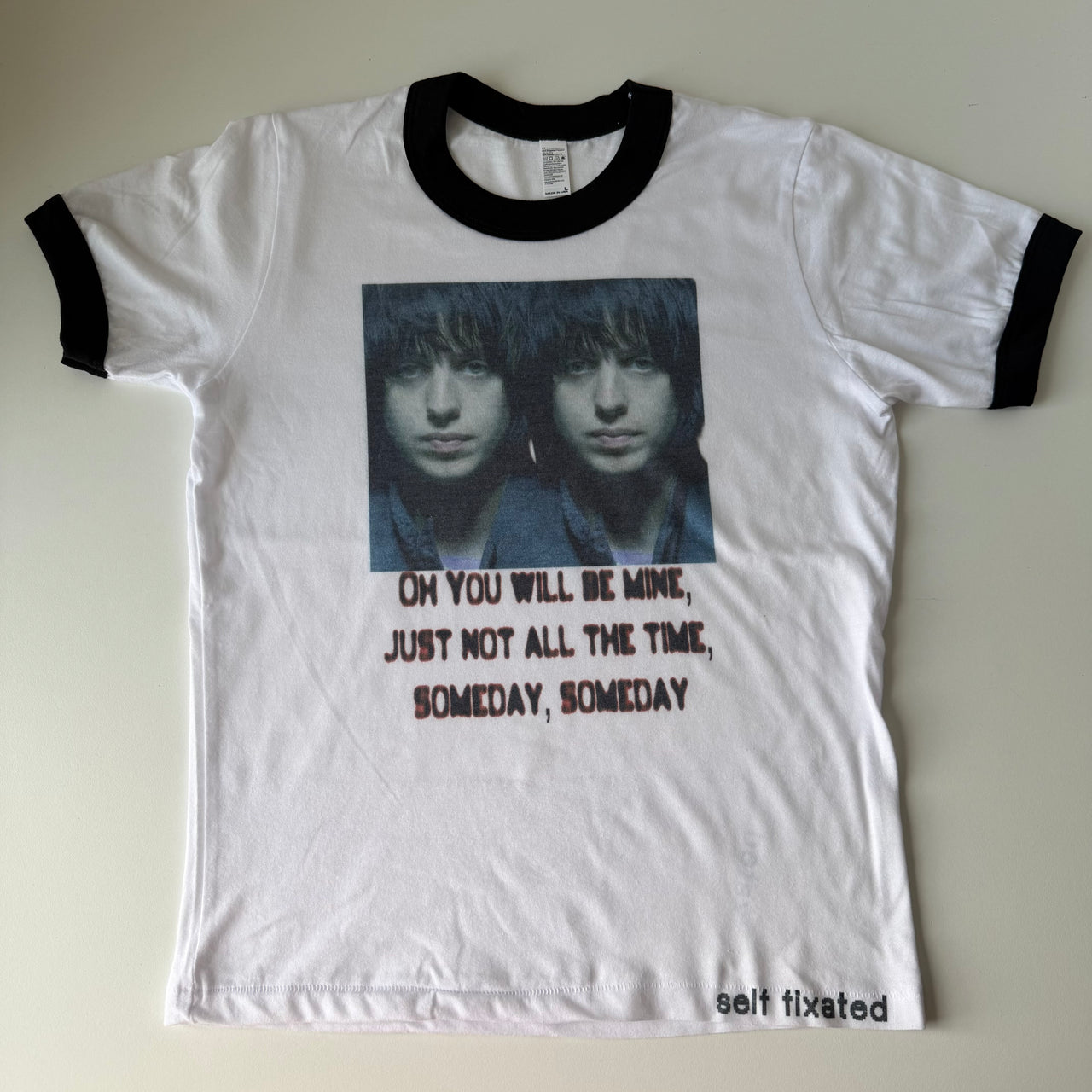 Someday ringer tee - L