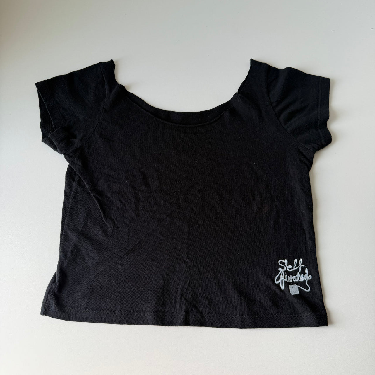 Star treatment off the shoulder tee - S