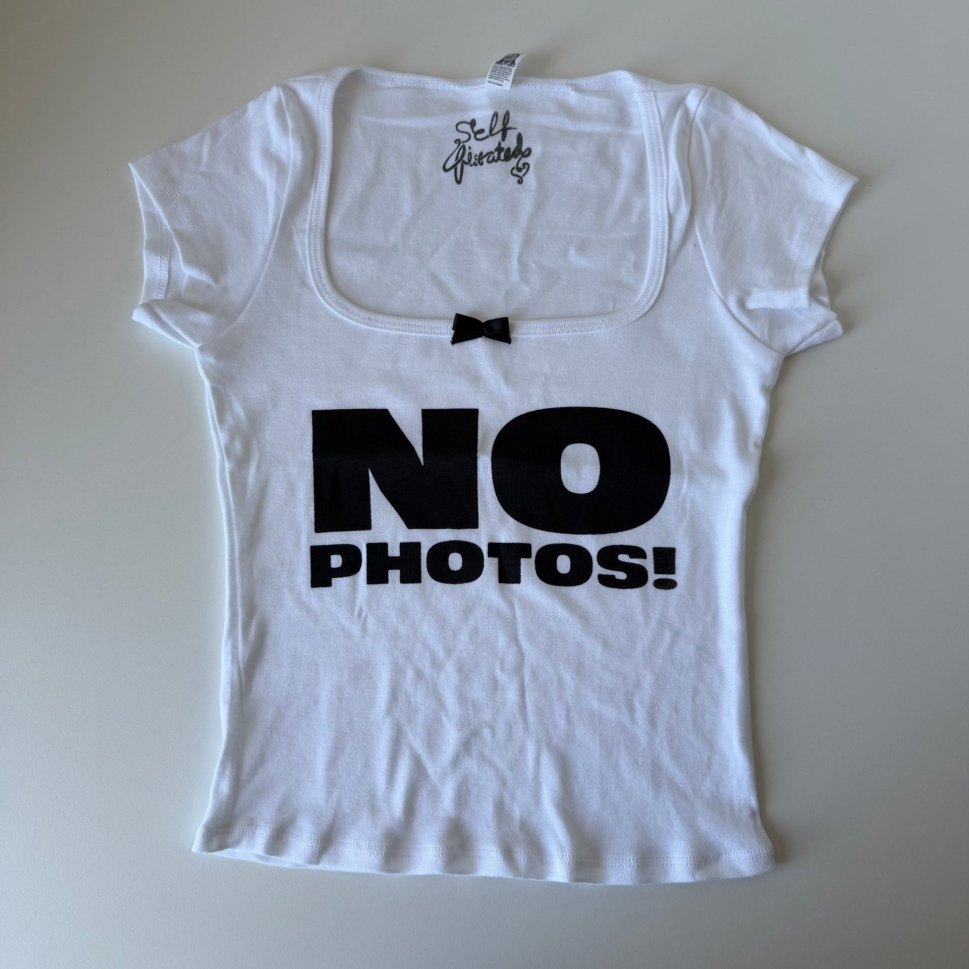No photos crop top - S