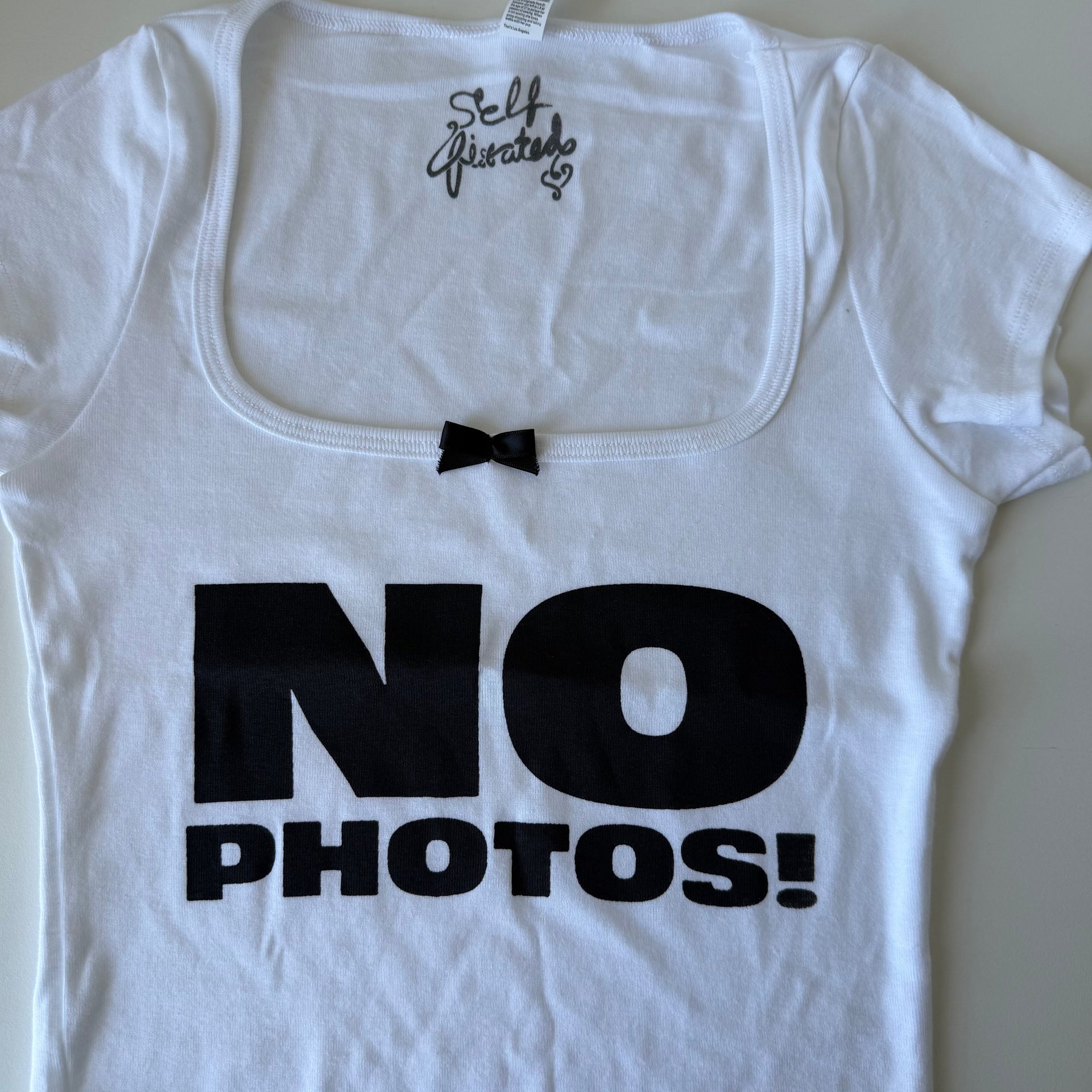 No photos crop top - S