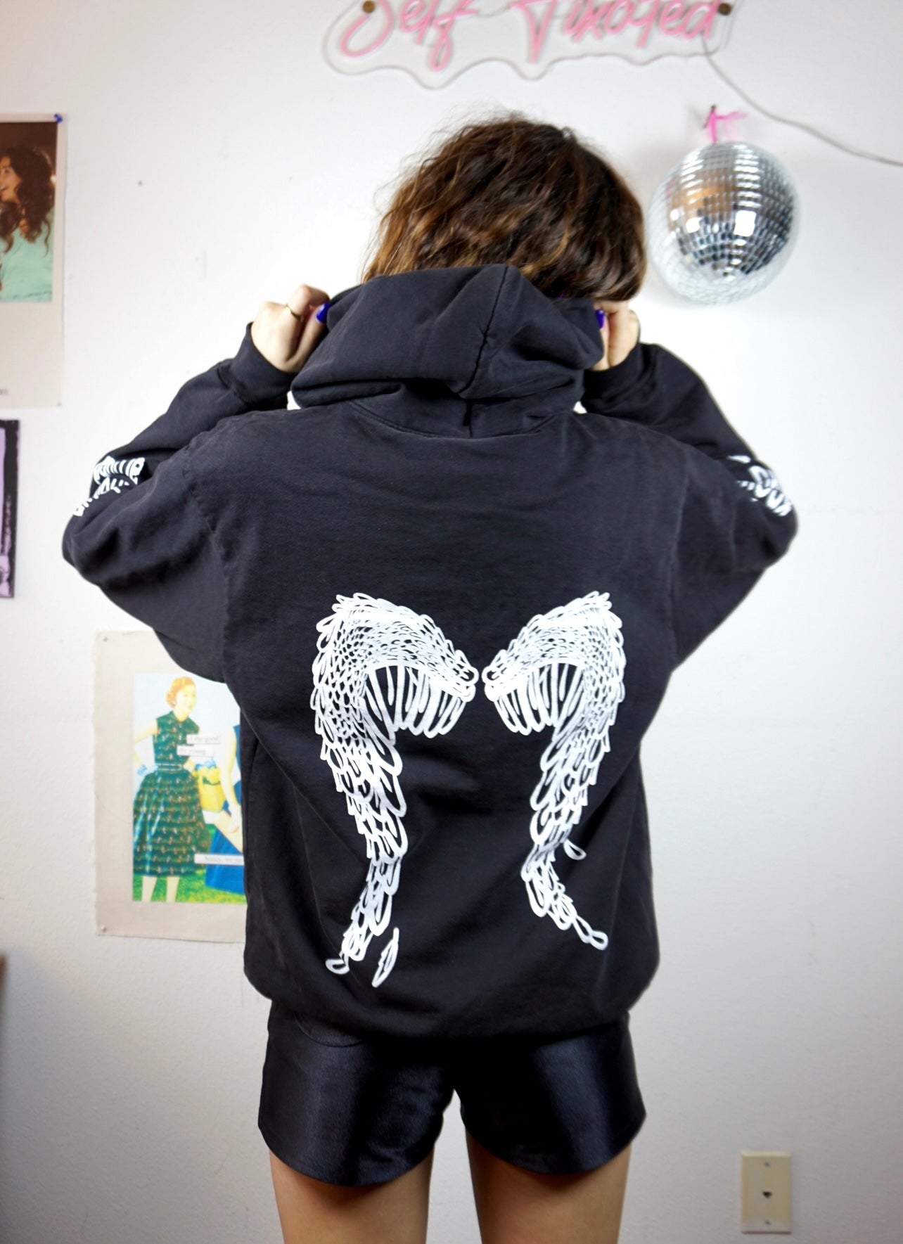 let down hoodie black version