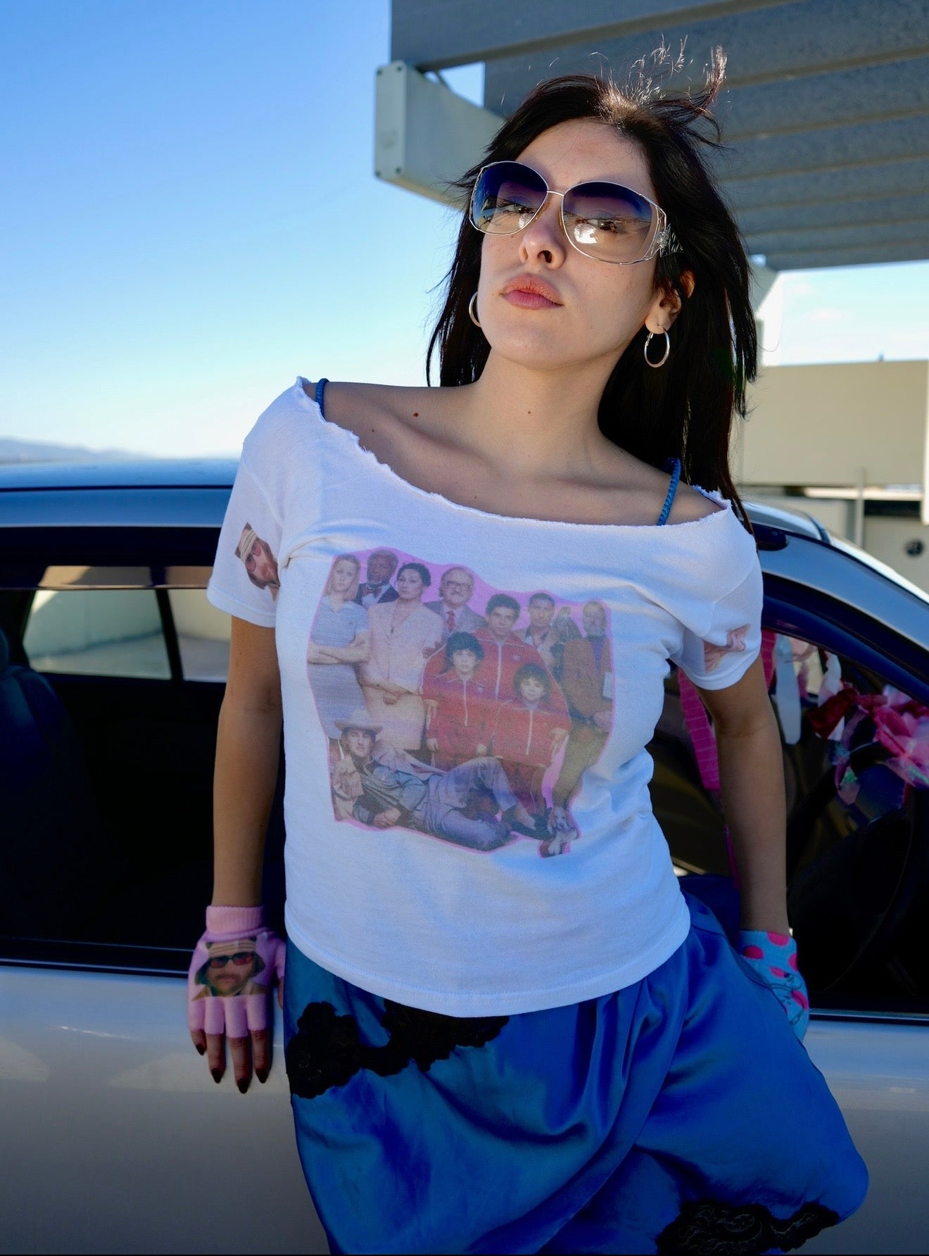 Tenenbaums off the shoulder tee