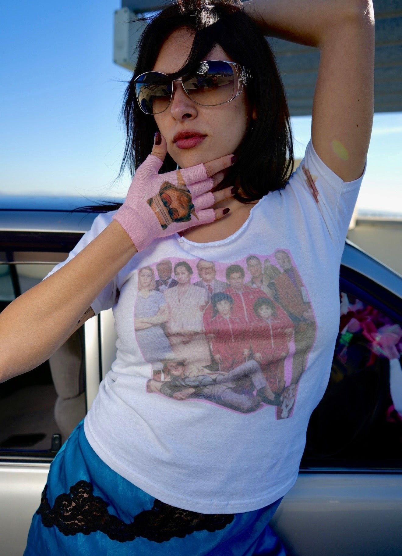 Tenenbaums off the shoulder tee