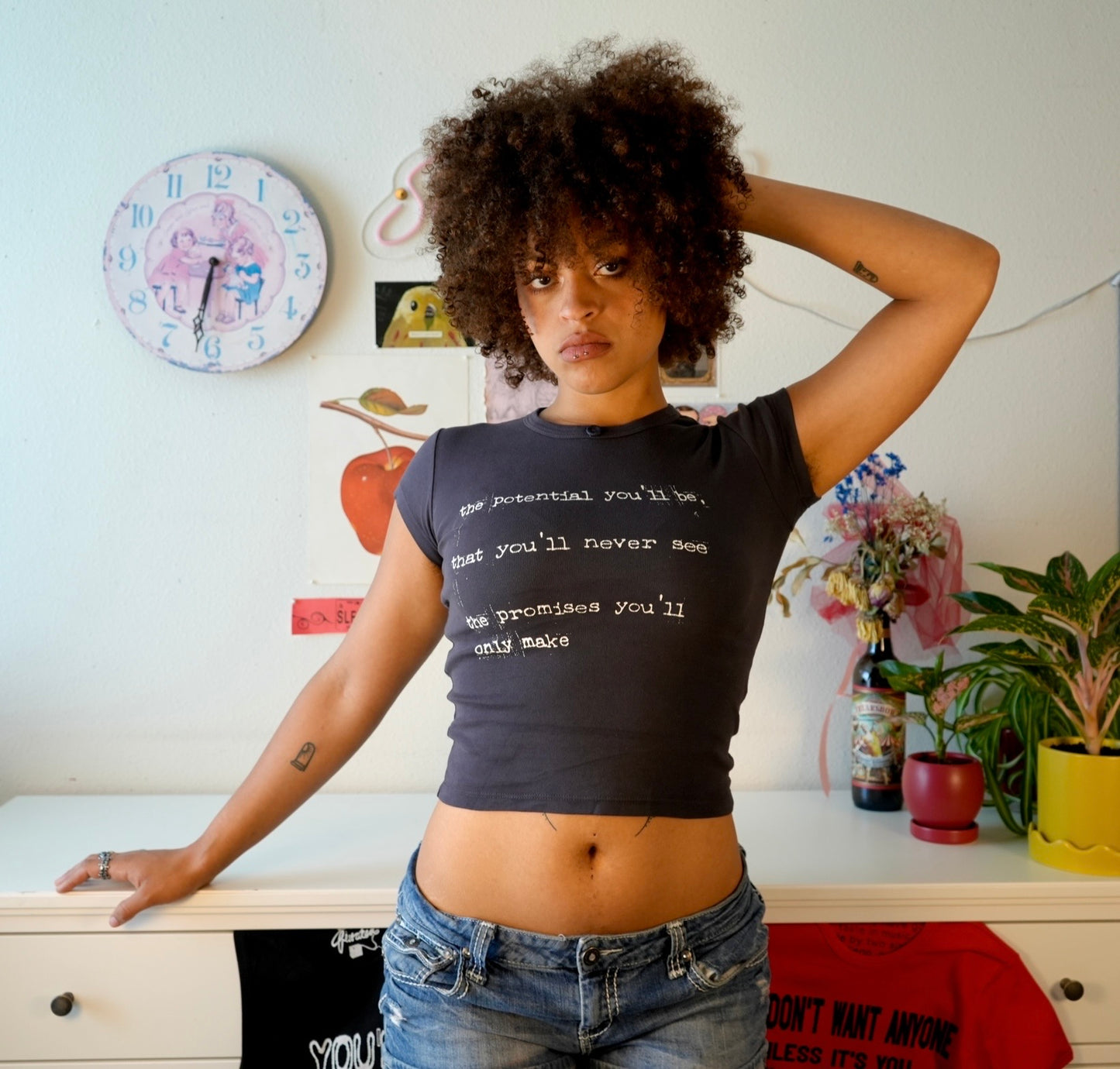 Between the bars baby tee