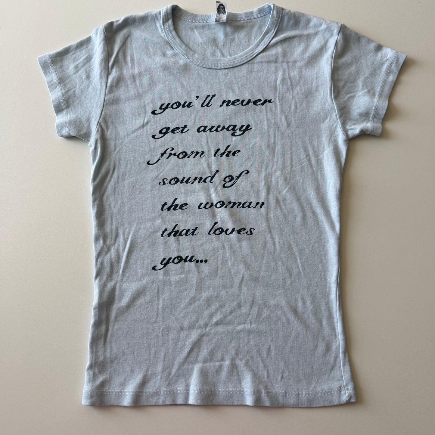Was I just a fool baby tee - M