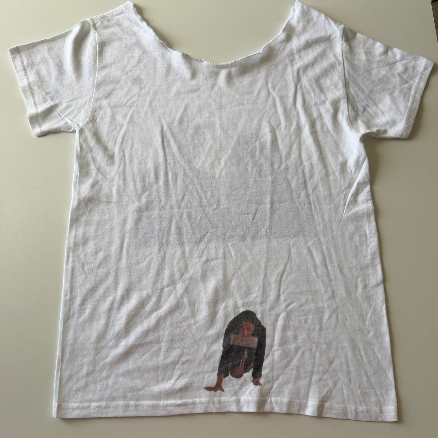 Secretary off the shoulder baby tee - XL