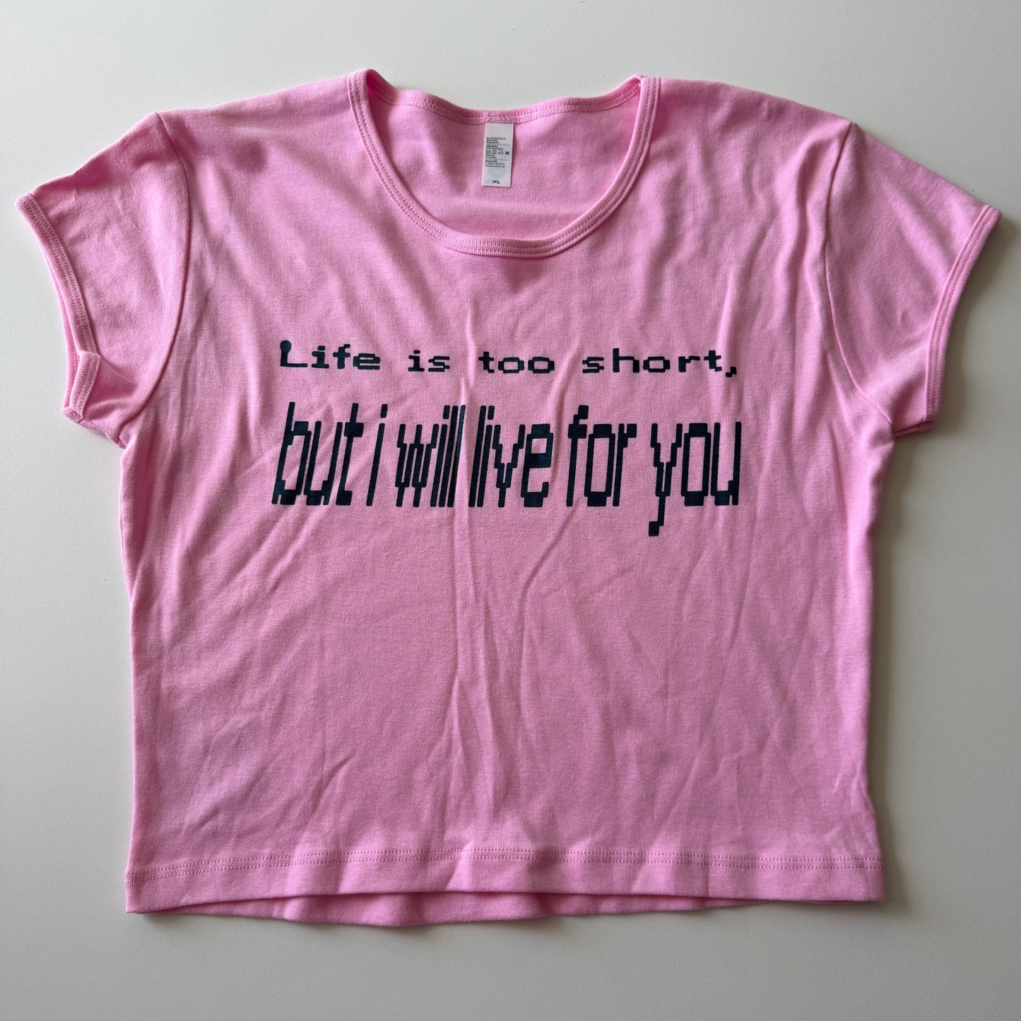 I will live for you crop top - XL