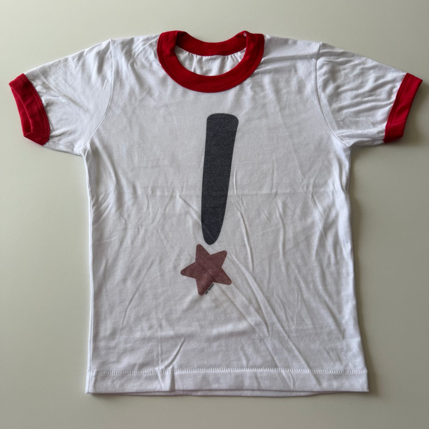 Exclamation mark ringer tee - S