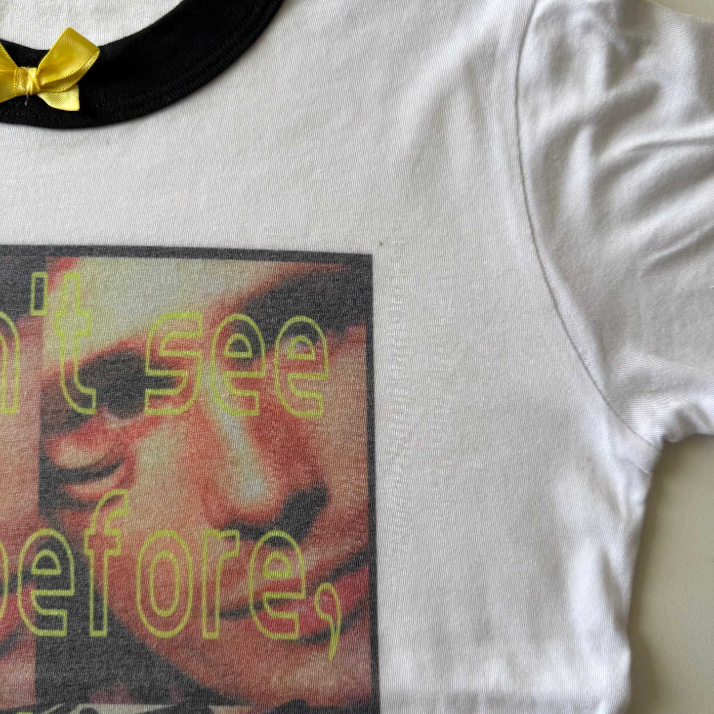I didn't see you before ringer tee - XS