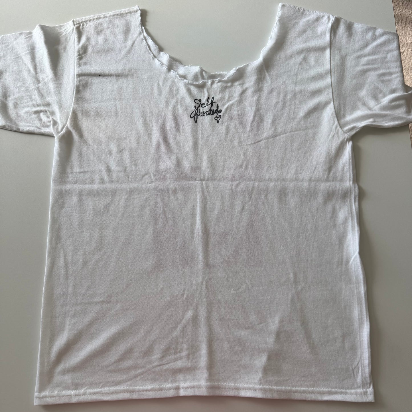 Fiona off the shoulder baby tee - XL