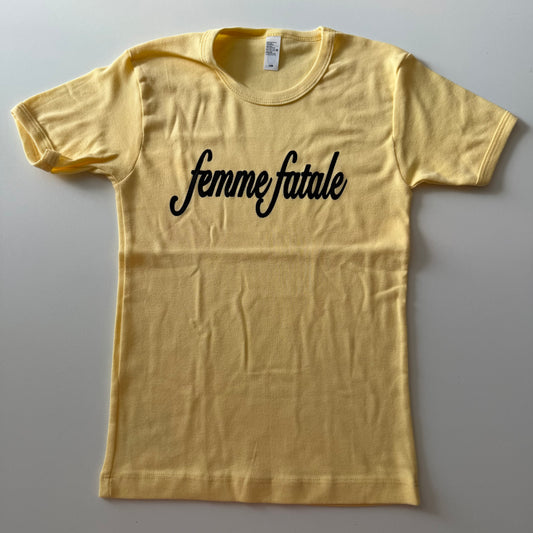 Femme fatale baby tee- XS