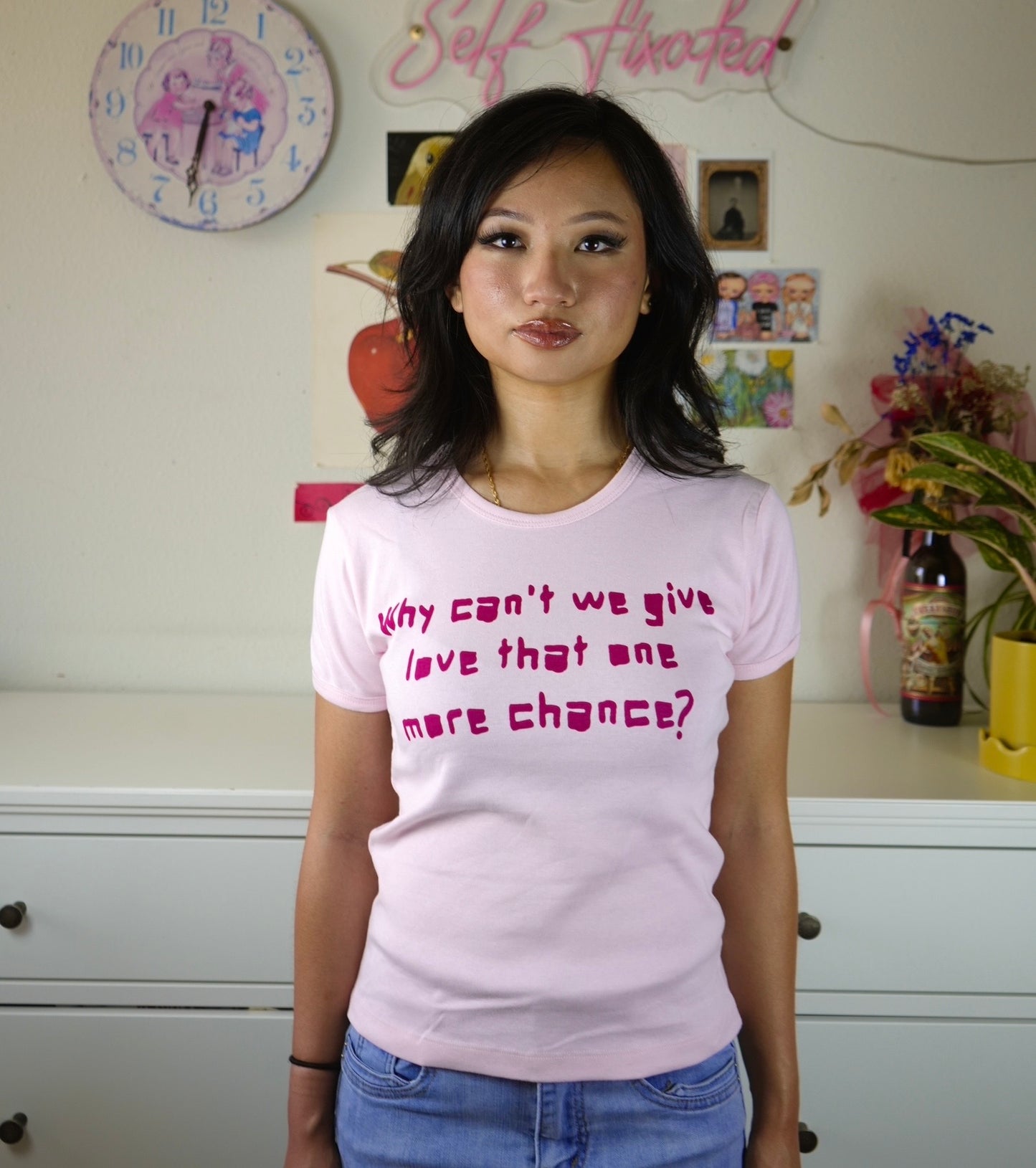 Give love that one more chance baby tee