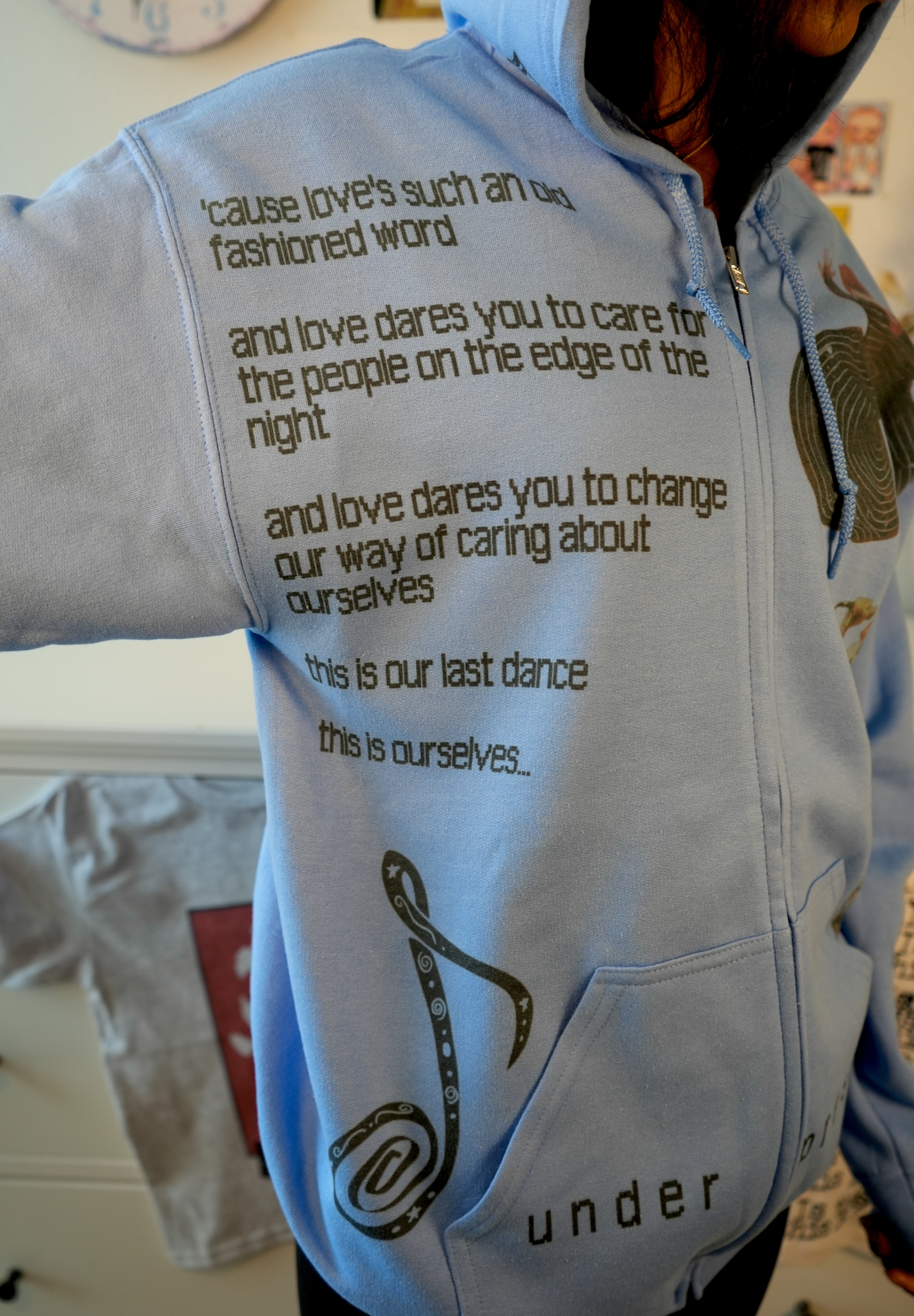 Under Pressure zip up hoodie