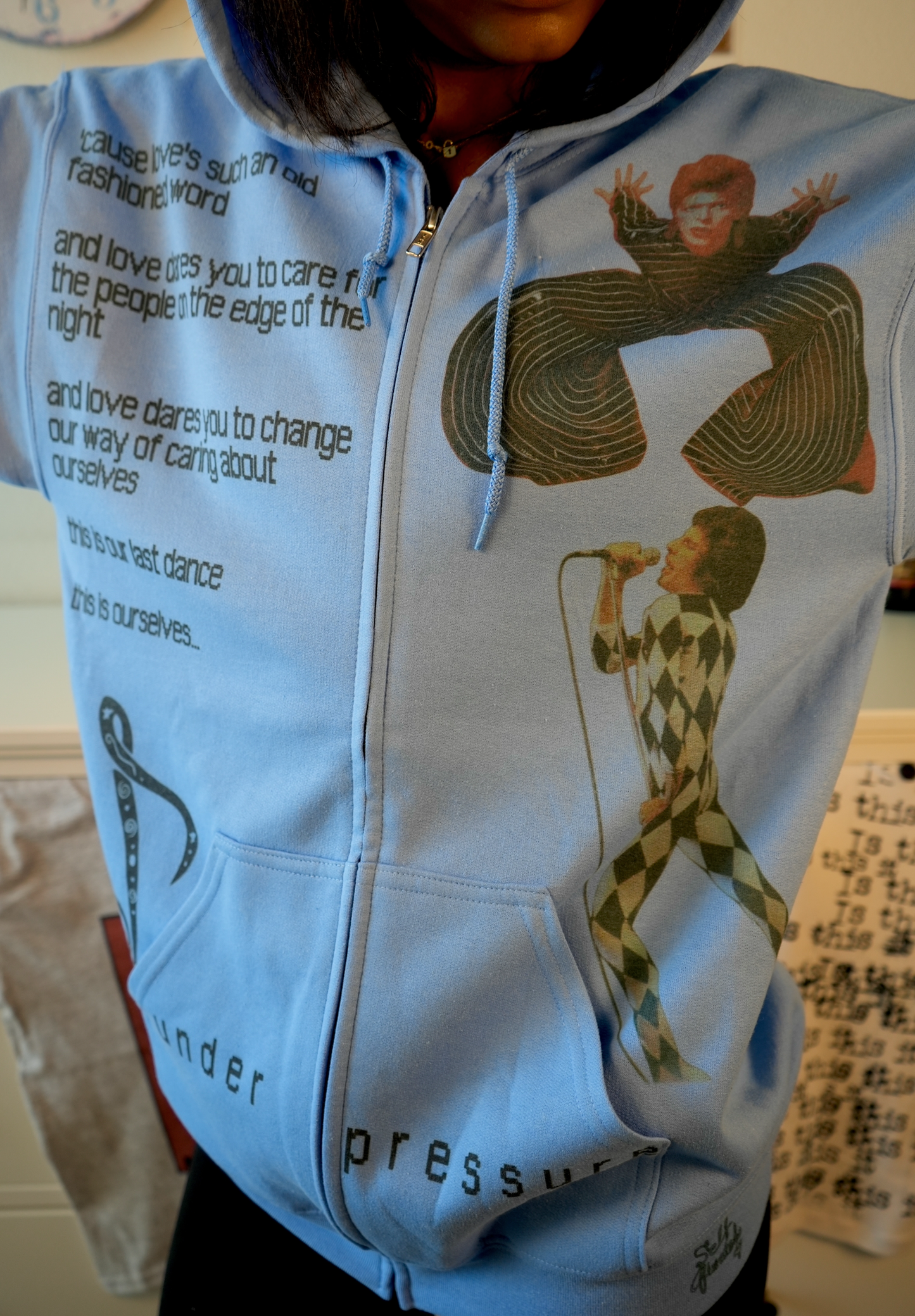 Under Pressure zip up hoodie